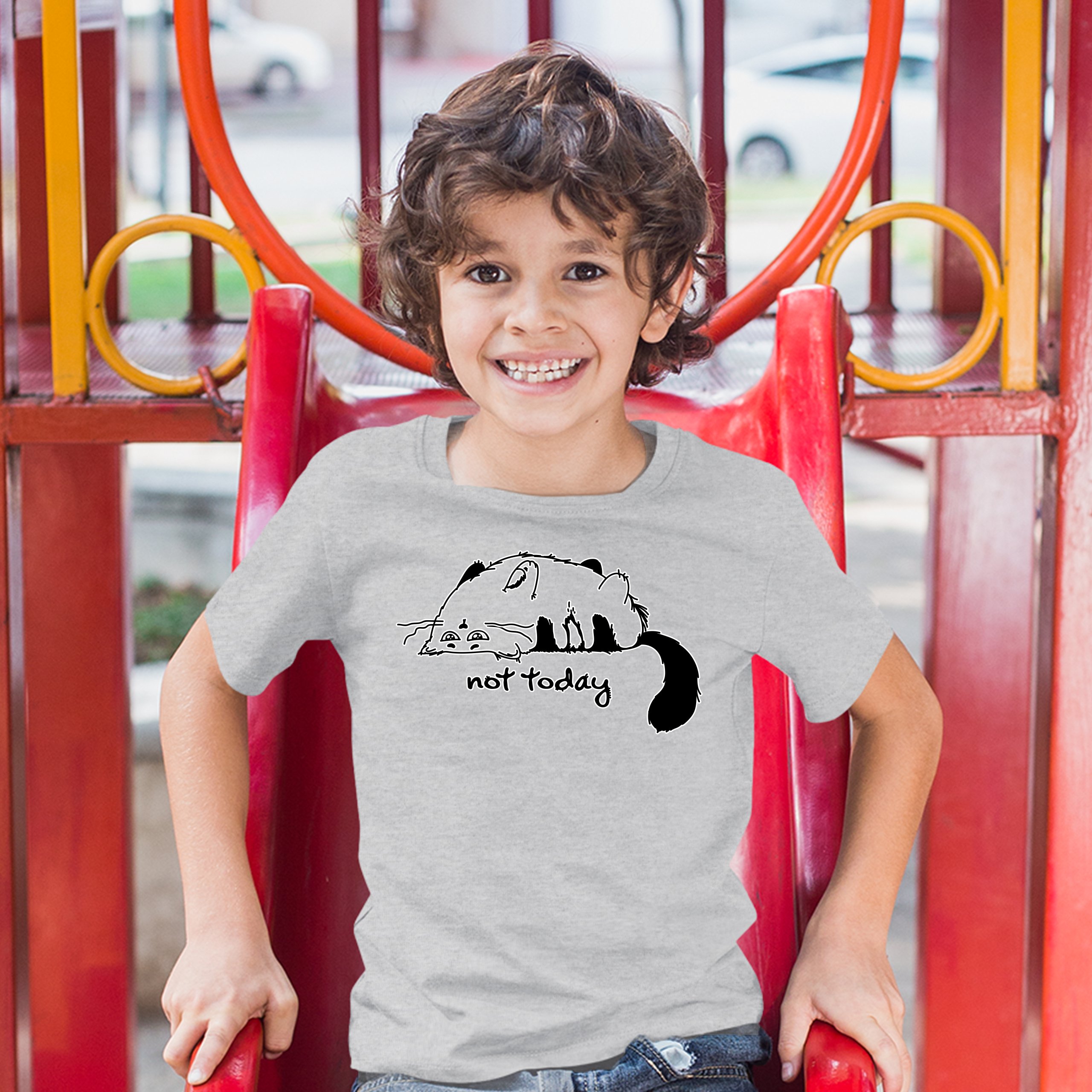 Lazy Kitty Not Today Youth T-shirt Kitten Cat Lovers Funny Kids - Picture 9 of 25