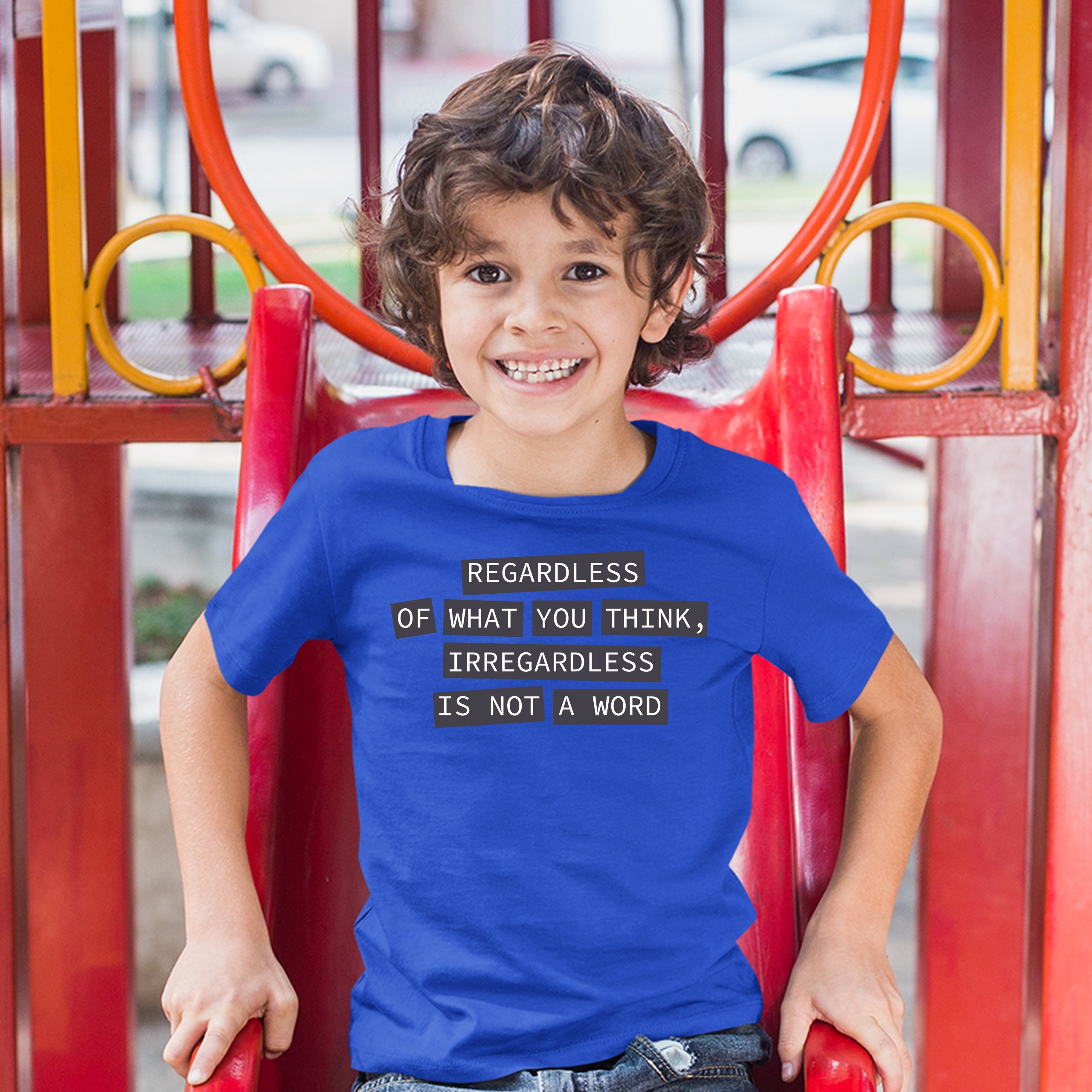 Irregardless Is Not a Word Youth T-shirt Grammar Police Funny Kids - Picture 25 of 29