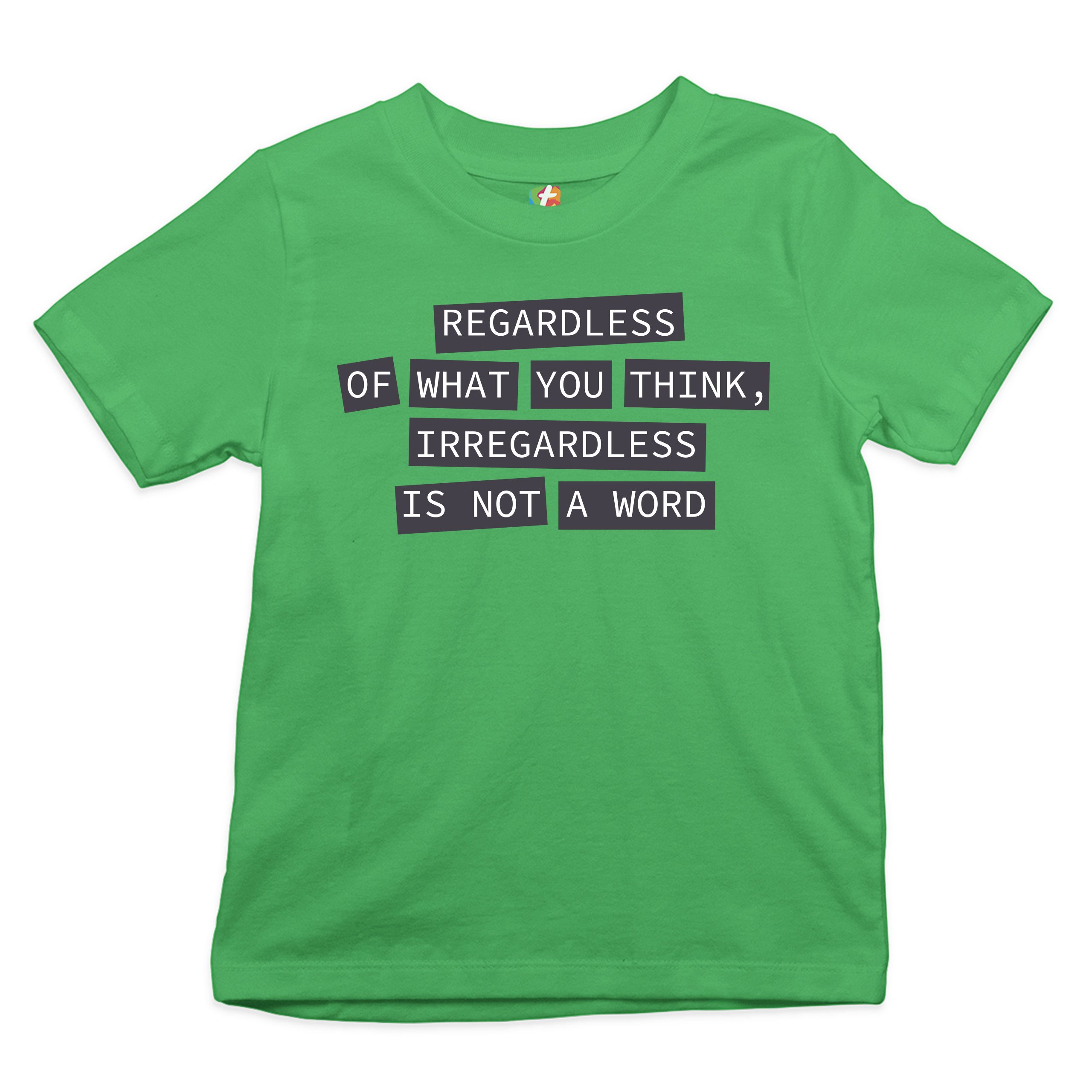 Irregardless Is Not a Word Youth T-shirt Grammar Police Funny Kids - Picture 18 of 29