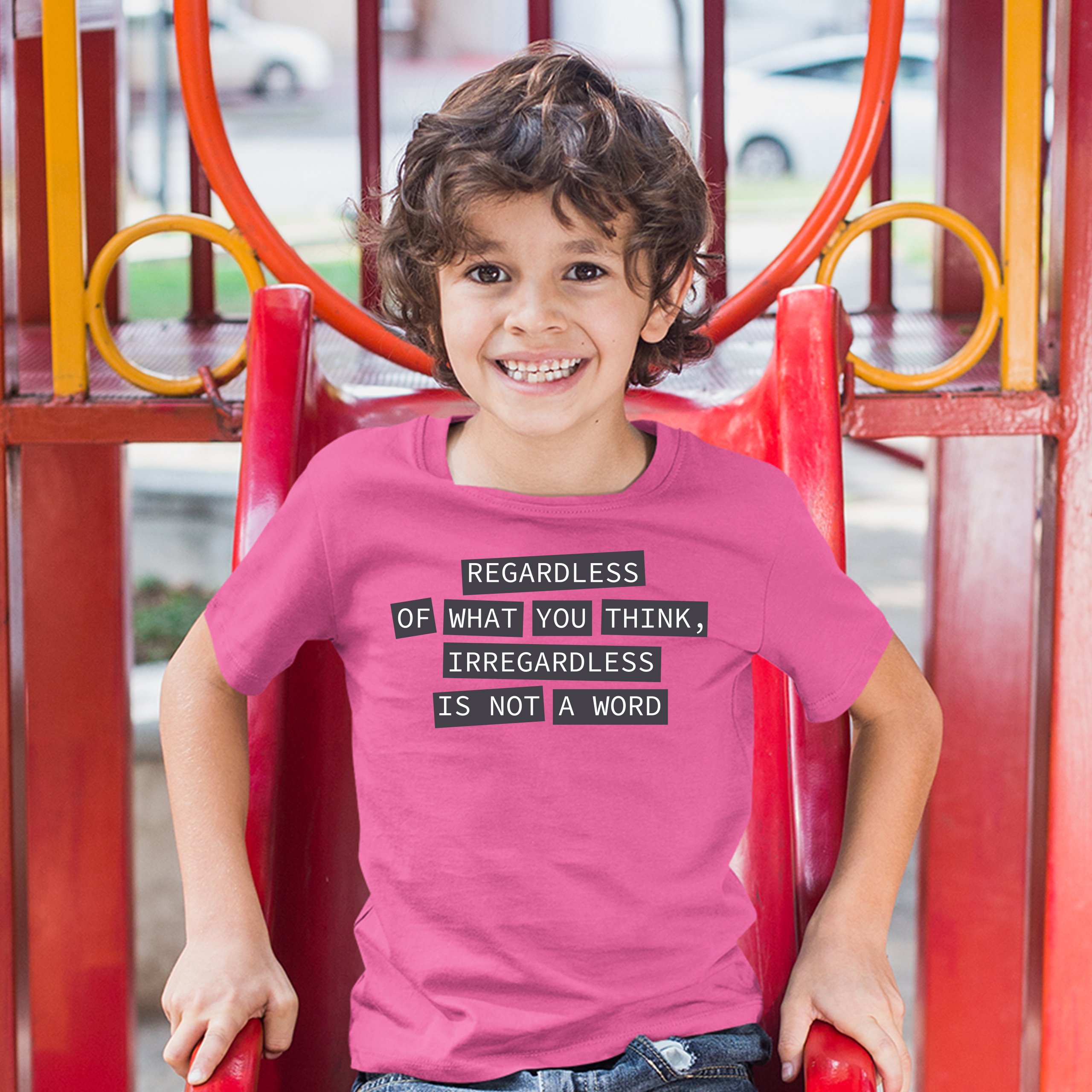 Irregardless Is Not a Word Youth T-shirt Grammar Police Funny Kids - Picture 29 of 29