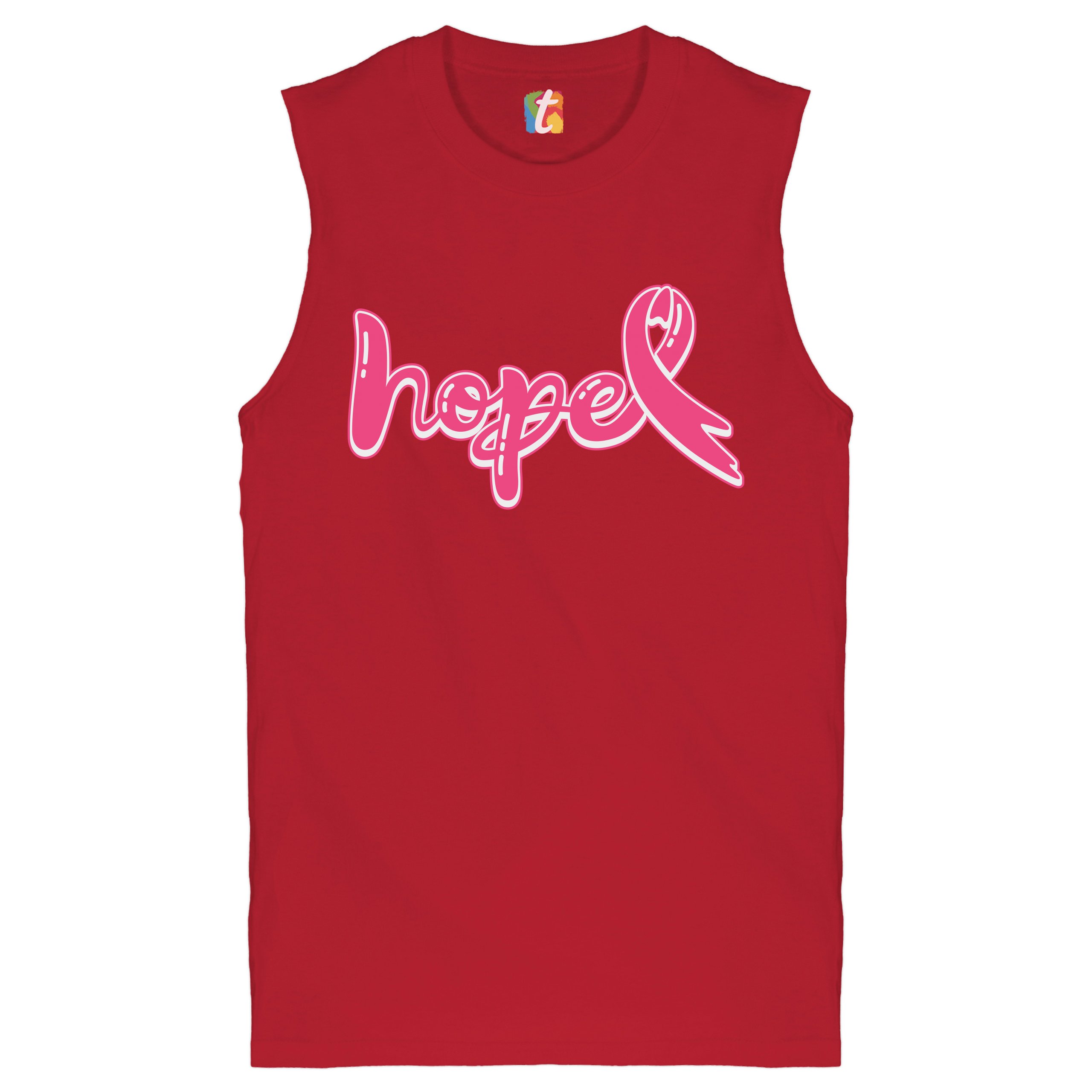 Camisa muscular Hope cinta rosa mes de concientización sobre el cáncer de mama para hombre - Imagen 10 de 21