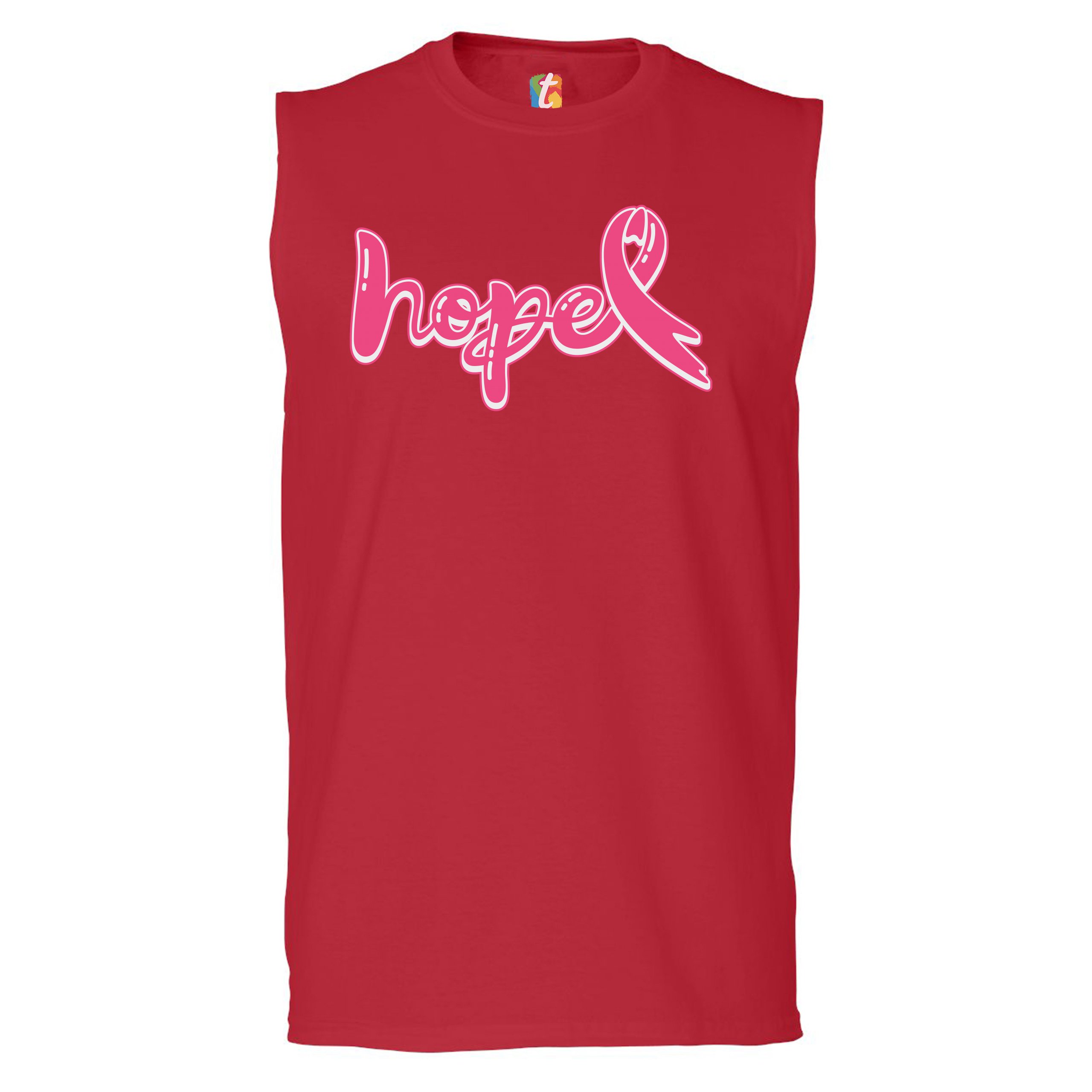 Camisa muscular Hope cinta rosa mes de concientización sobre el cáncer de mama para hombre - Imagen 11 de 21