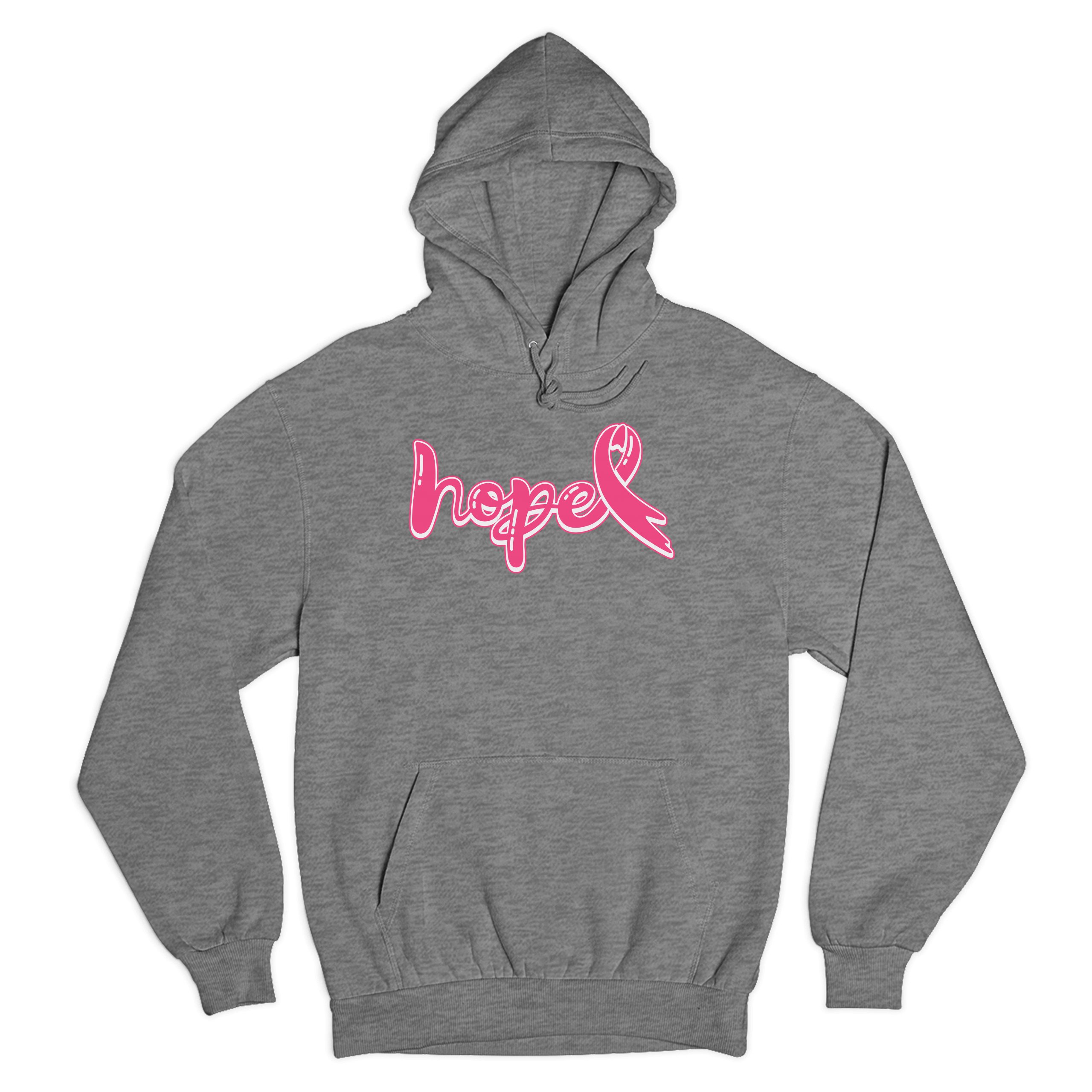 Felpa con cappuccio mese sensibilizzazione sul cancro al seno rosa Hope - Foto 7 di 41