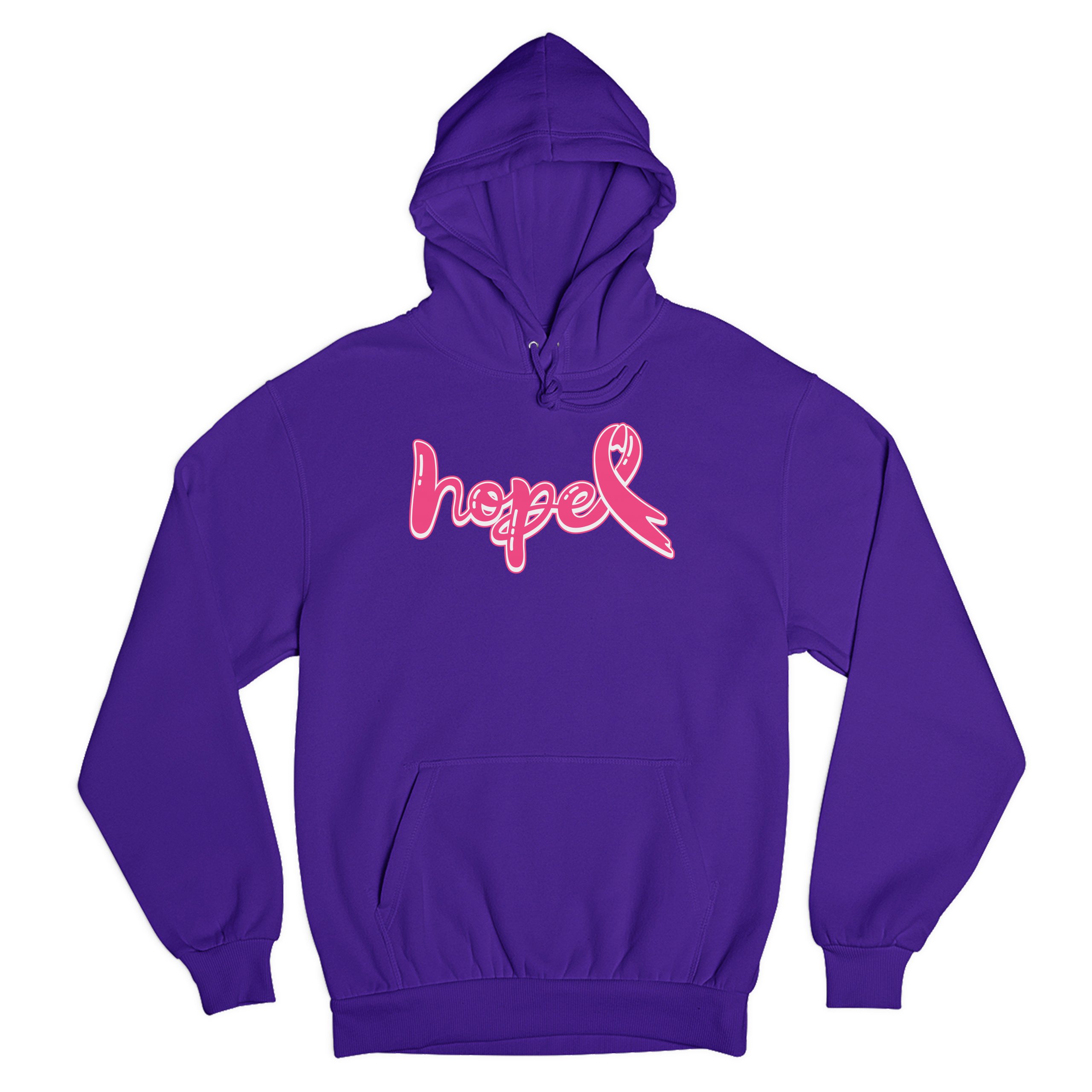 Felpa con cappuccio mese sensibilizzazione sul cancro al seno rosa Hope - Foto 17 di 41