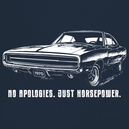 No Apologies Just Horsepower Tank Top Vintage '70 Muscle Car Classic Men's Top - Picture 18 of 29