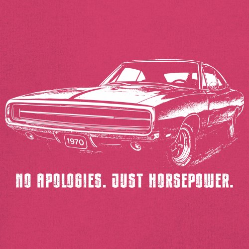No Apologies Just Horsepower Youth T-shirt Vintage '70 Muscle Car Classic Kids - Picture 32 of 36