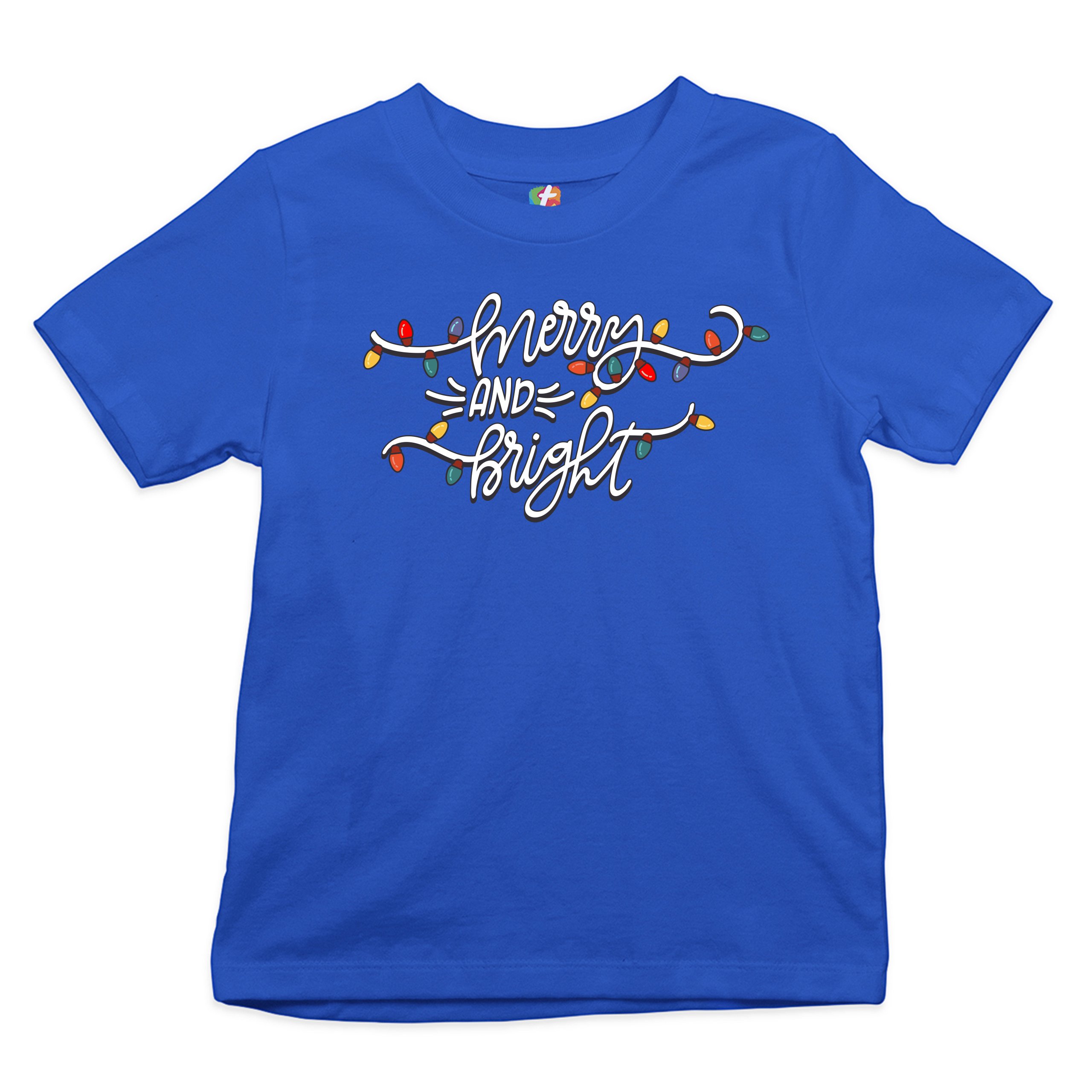 Merry and Bright Youth T-shirt Christmas Eve Holiday Spirit Festive Kids - Picture 22 of 29
