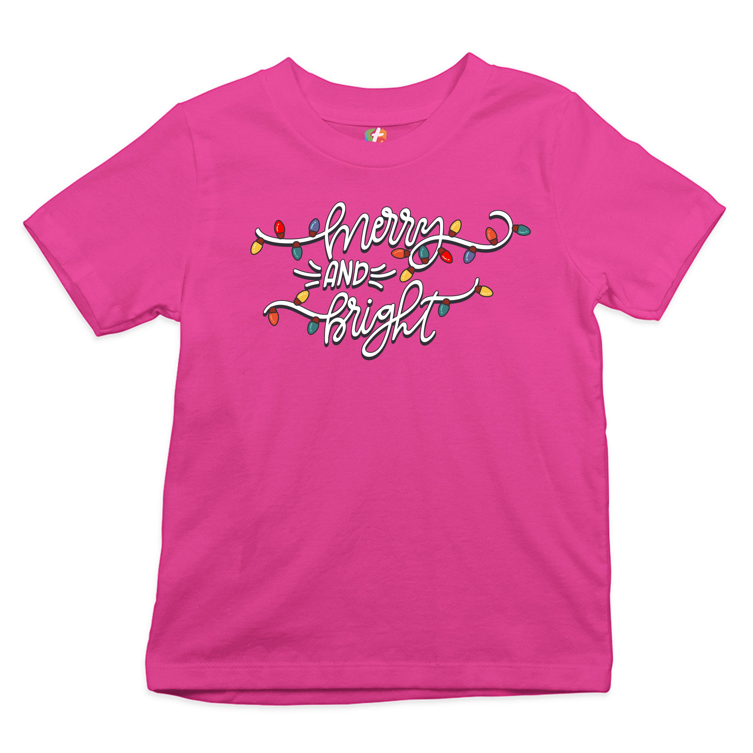 Merry and Bright Youth T-shirt Christmas Eve Holiday Spirit Festive Kids - Picture 26 of 29