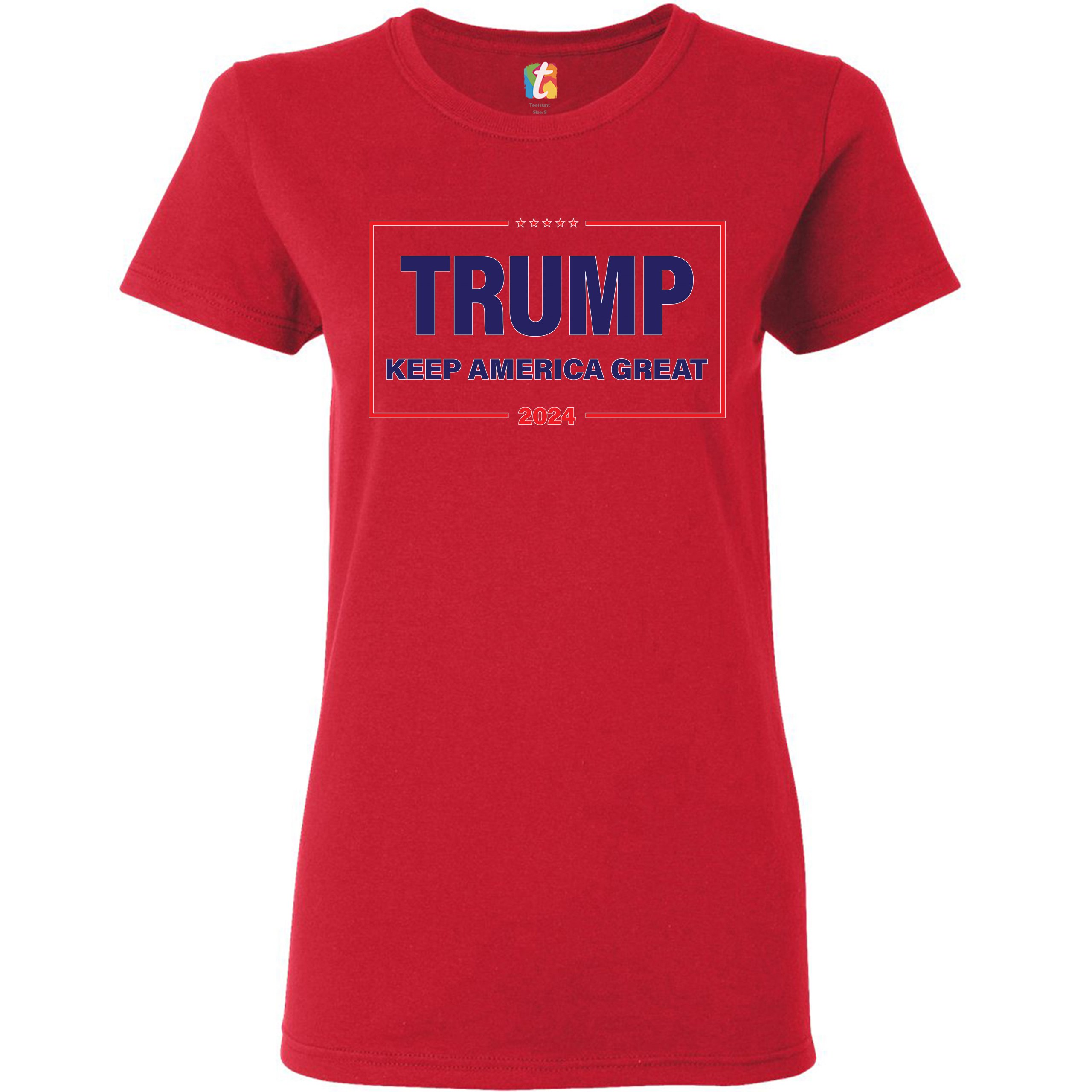 Trump Keep America Great 2024 T-Shirt Re-elect Donald Trump MAGA Women ...