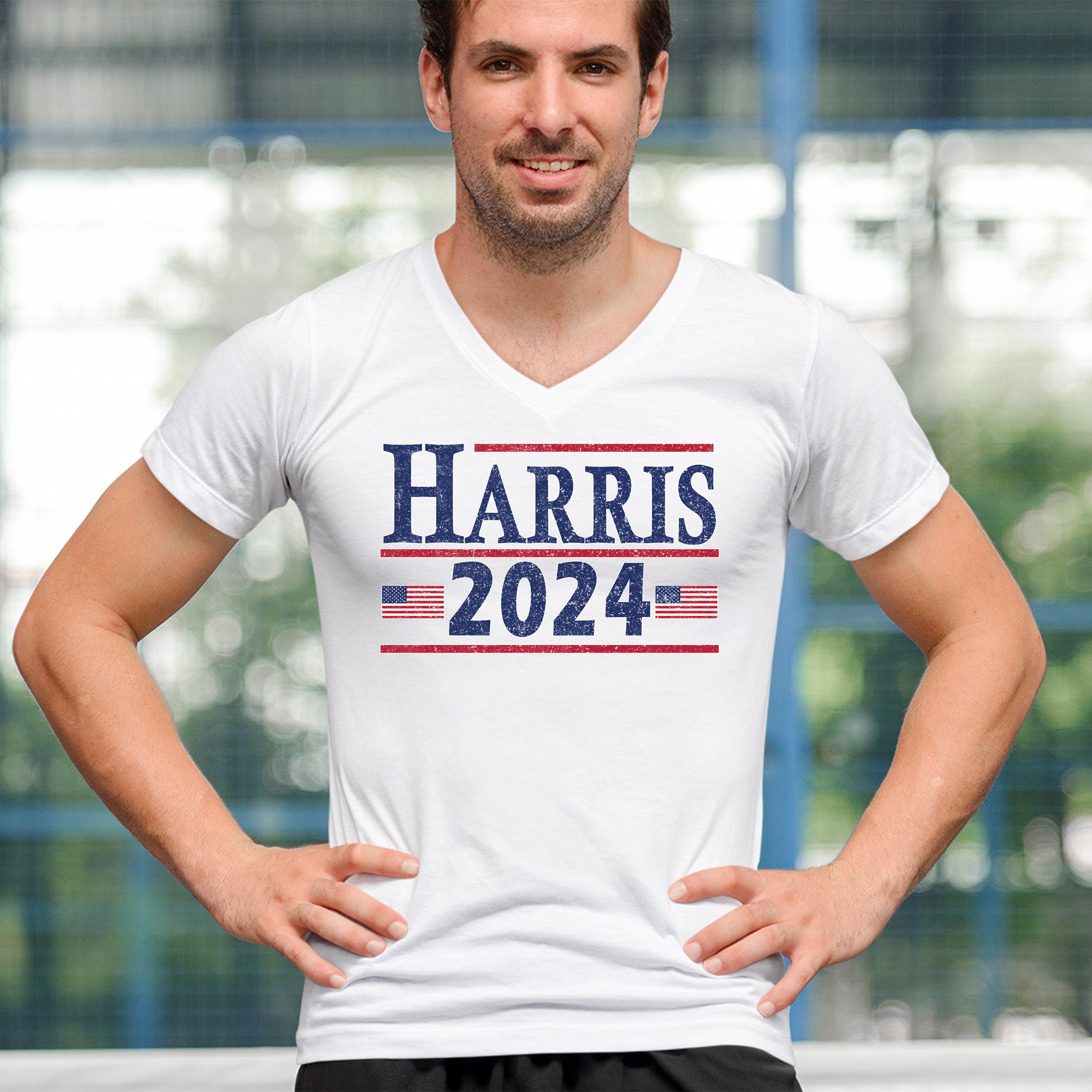 ALTRA T shirt vintage Harris 2024 collo a V I'm Speaking 47 Madam President Kamala