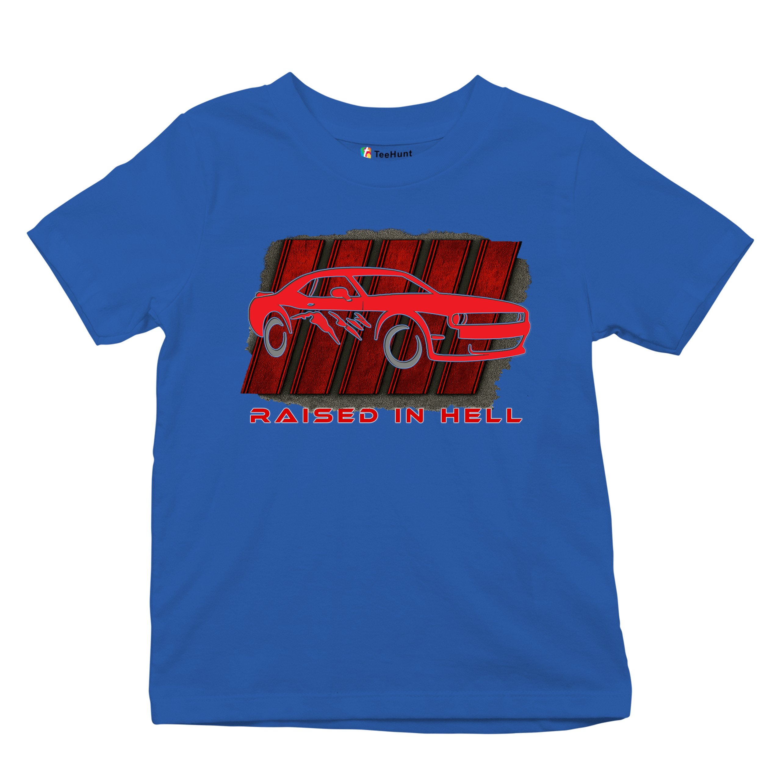 Raised In Hell Muscle Car Youth T-shirt American Performance Power RT V8 Kids - Picture 41 of 50
