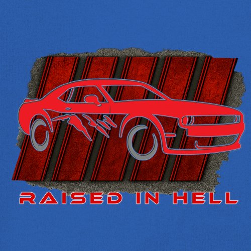 Raised In Hell Muscle Car Youth T-shirt American Performance Power RT V8 Kids - Picture 39 of 50
