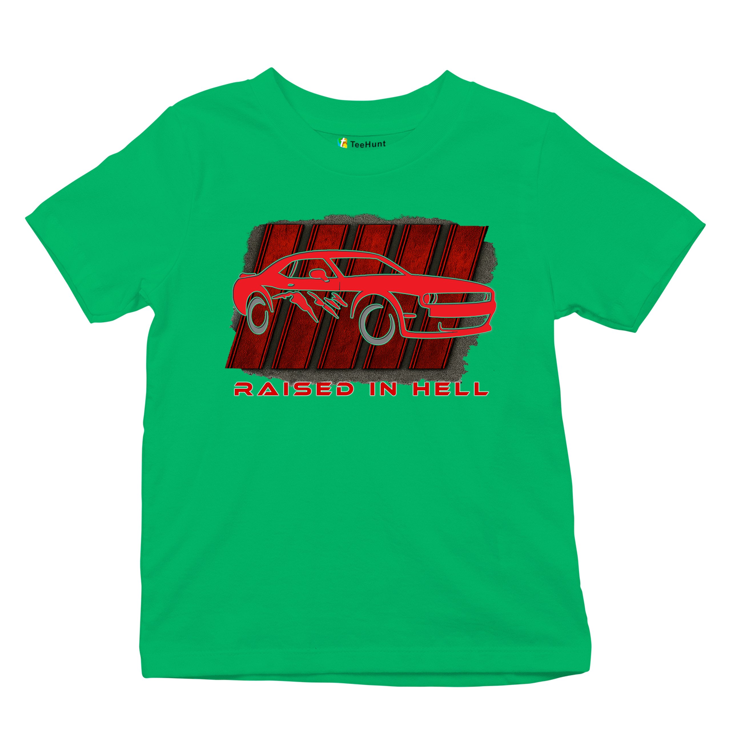 Raised In Hell Muscle Car Youth T-shirt American Performance Power RT V8 Kids - Picture 34 of 50