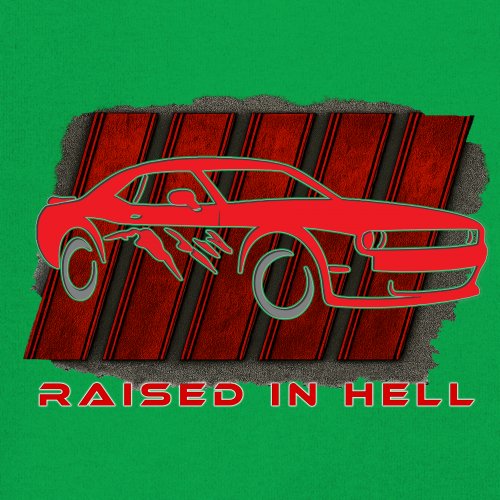 Raised In Hell Muscle Car Youth T-shirt American Performance Power RT V8 Kids - Picture 32 of 50