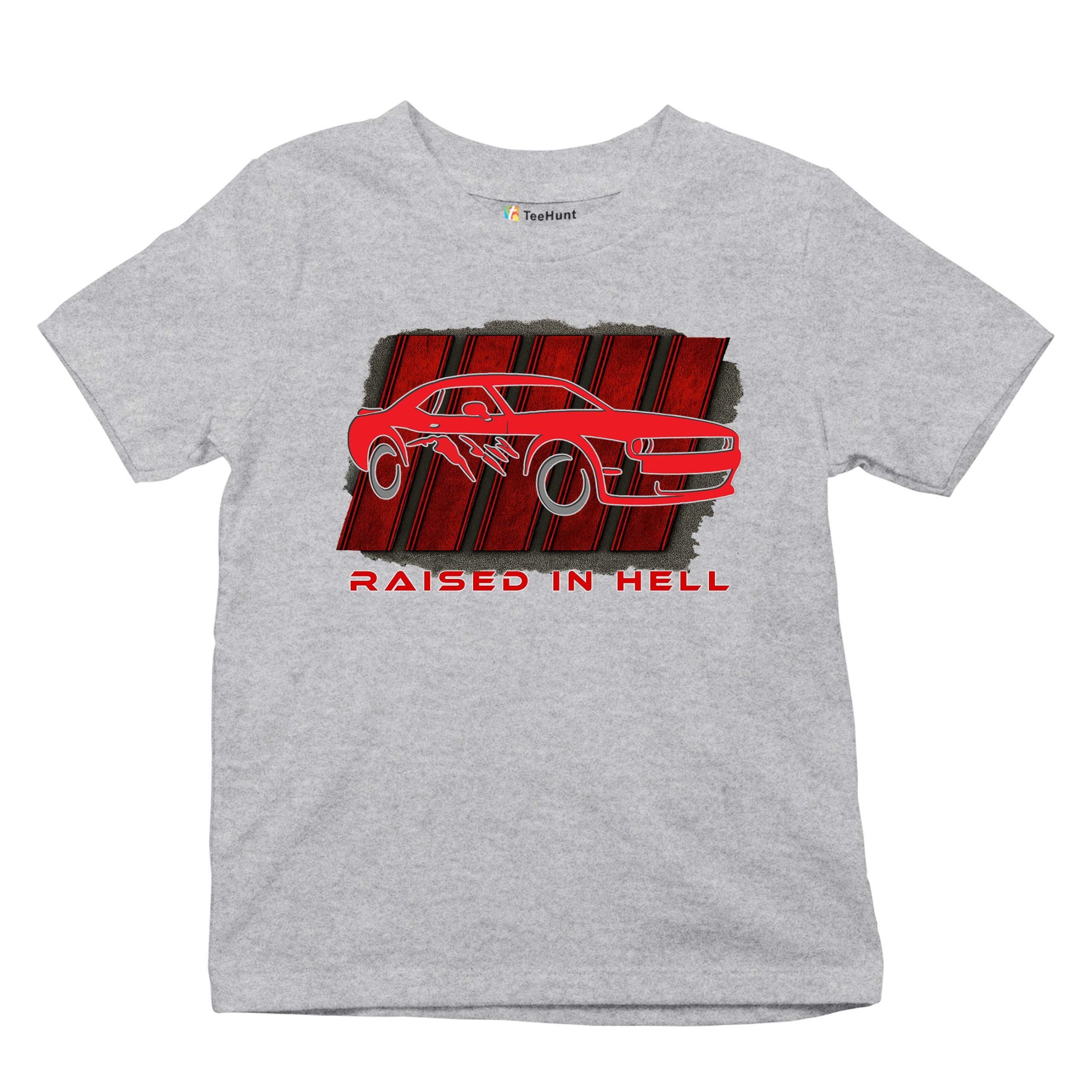 Raised In Hell Muscle Car Youth T-shirt American Performance Power RT V8 Kids - Picture 13 of 50