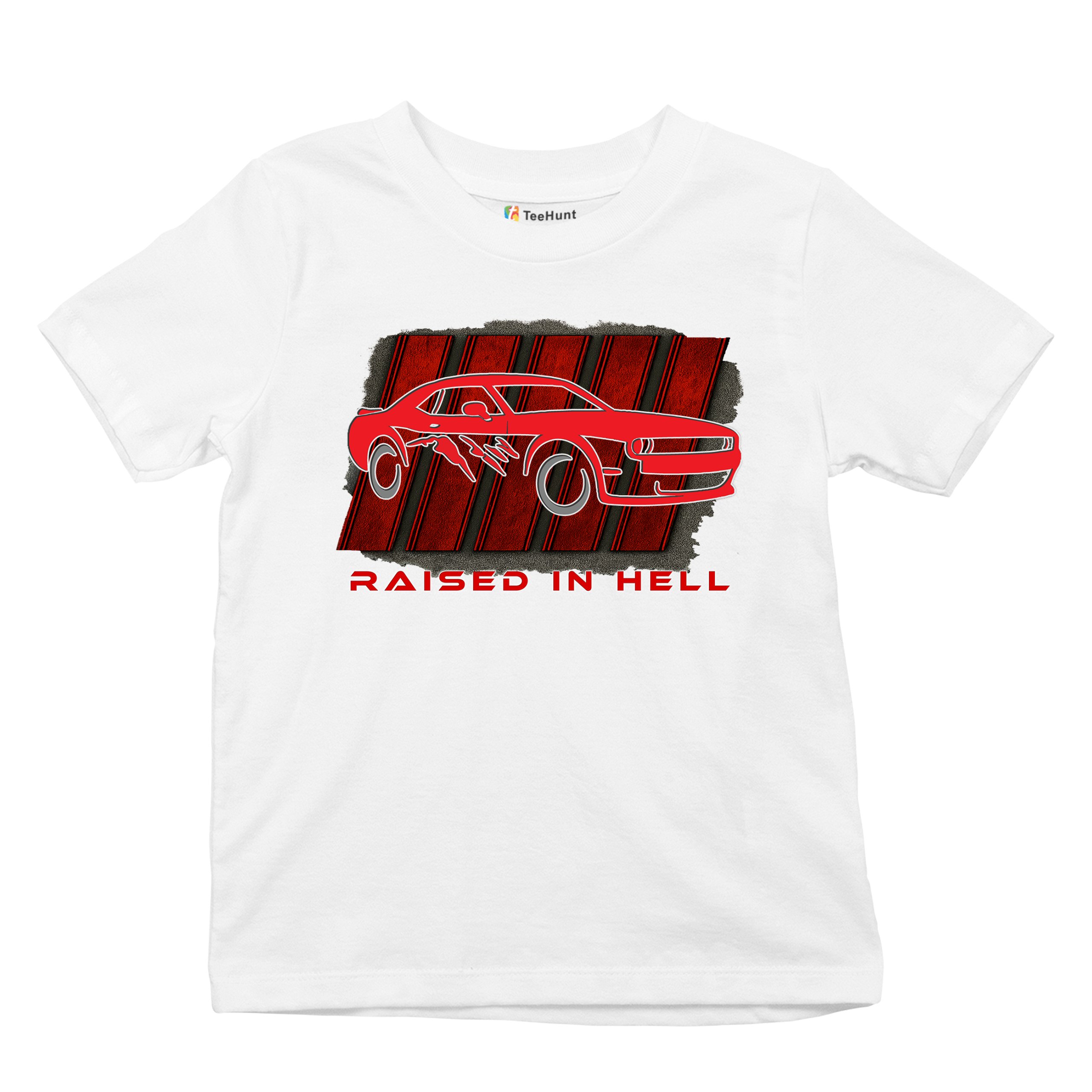 Raised In Hell Muscle Car Youth T-shirt American Performance Power RT V8 Kids - Picture 27 of 50