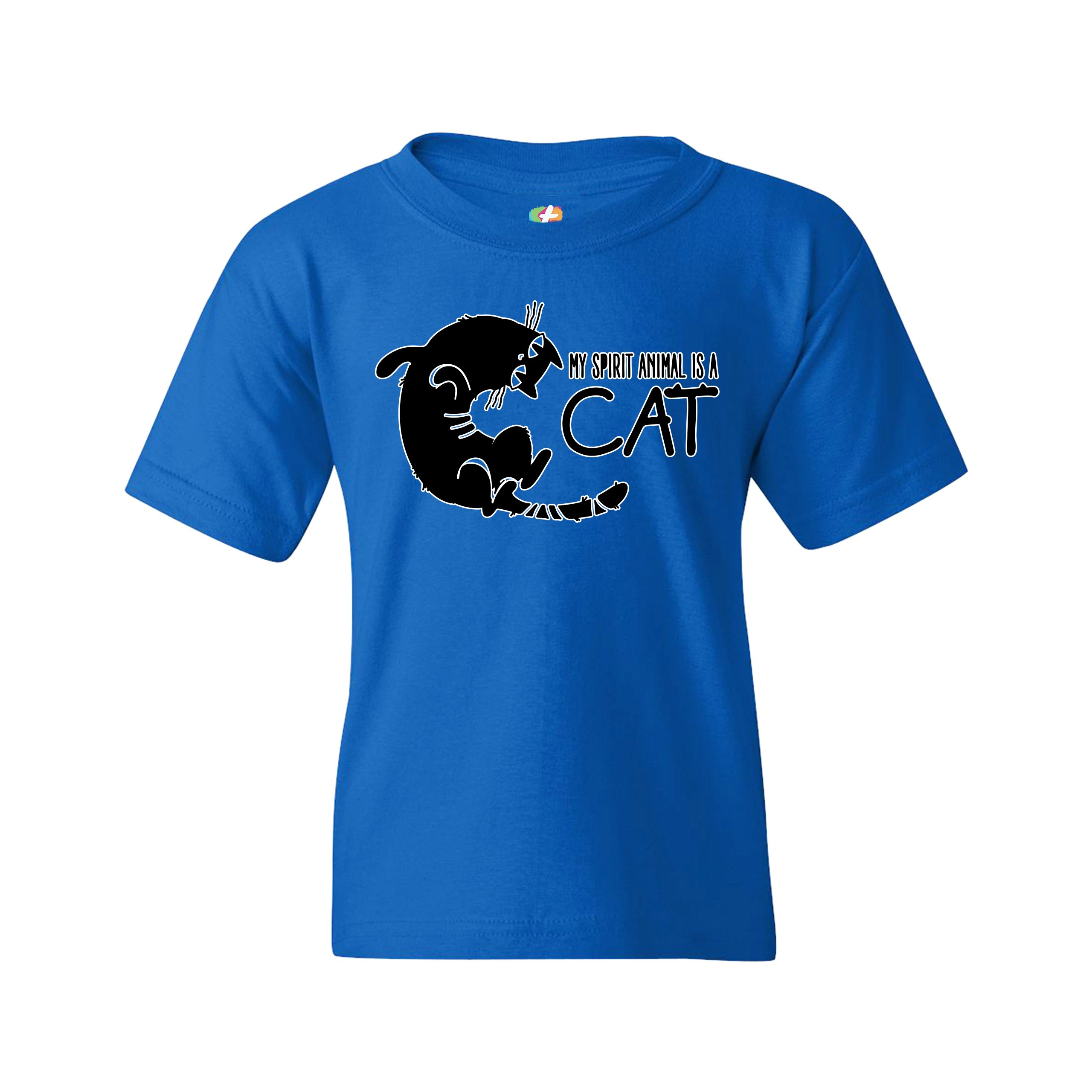 My Spirit Animal Is a Cat Youth T-shirt Cute Kitty Funny Kitten Kids - Picture 23 of 29