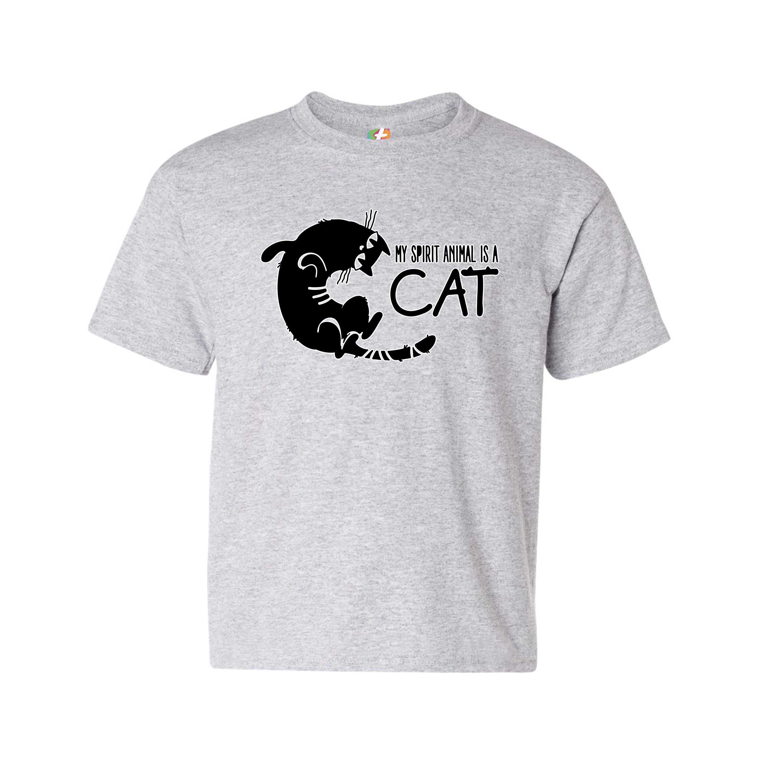 My Spirit Animal Is a Cat Youth T-shirt Cute Kitty Funny Kitten Kids - Picture 11 of 29