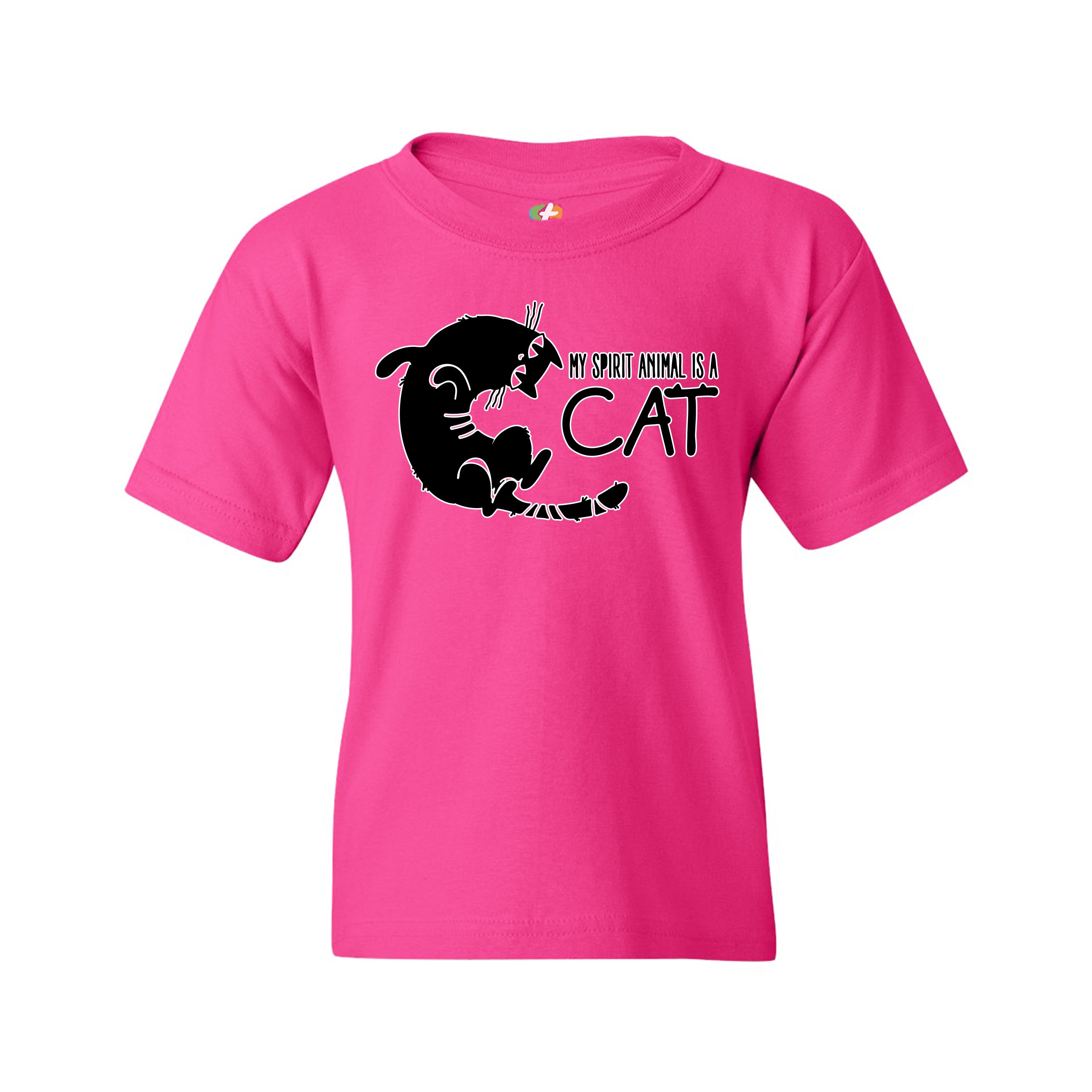 My Spirit Animal Is a Cat Youth T-shirt Cute Kitty Funny Kitten Kids - Picture 27 of 29