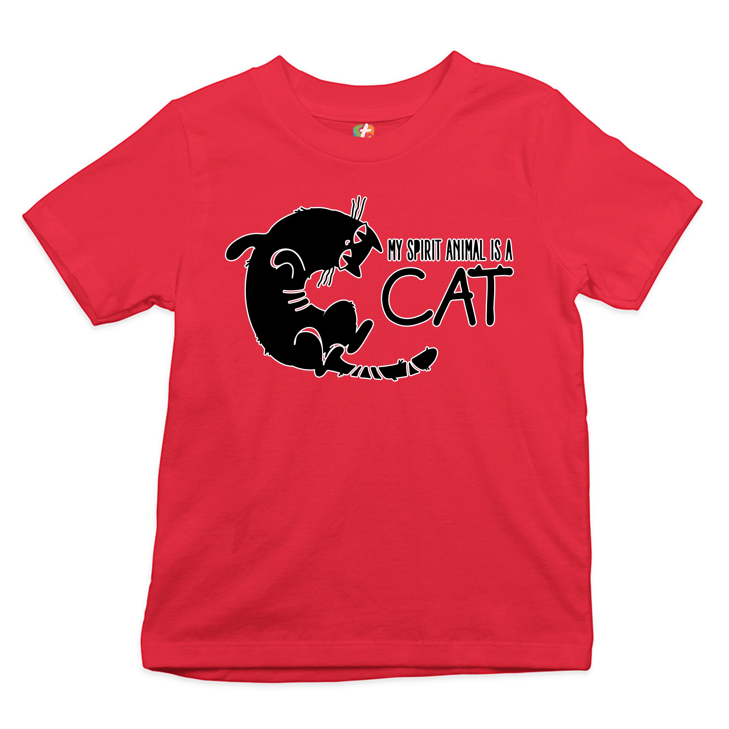 My Spirit Animal Is a Cat Youth T-shirt Cute Kitty Funny Kitten Kids - Picture 14 of 29
