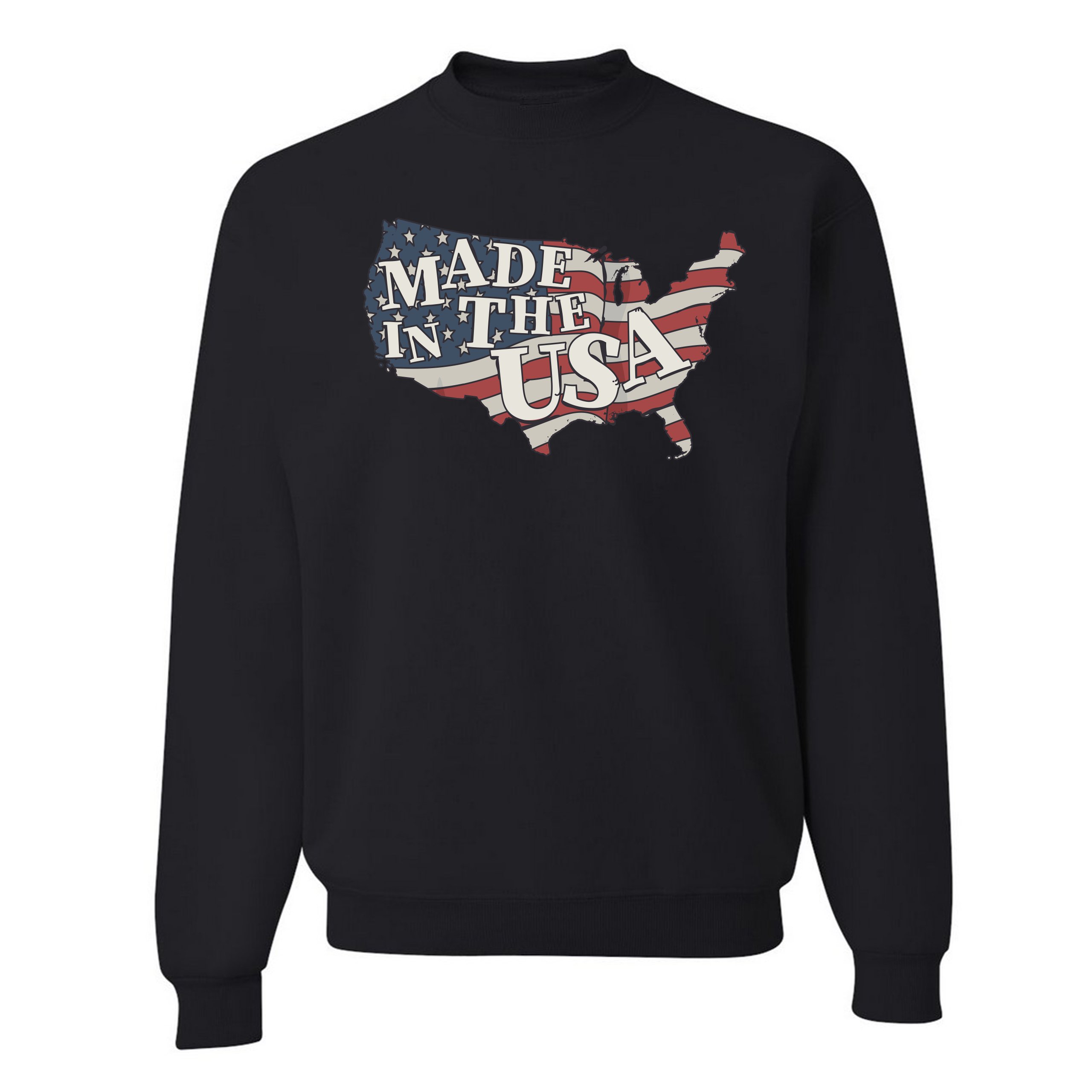 Made in the USA Sweatshirt American Flag Independence Day 4th of July Crewneck - Picture 3 of 36
