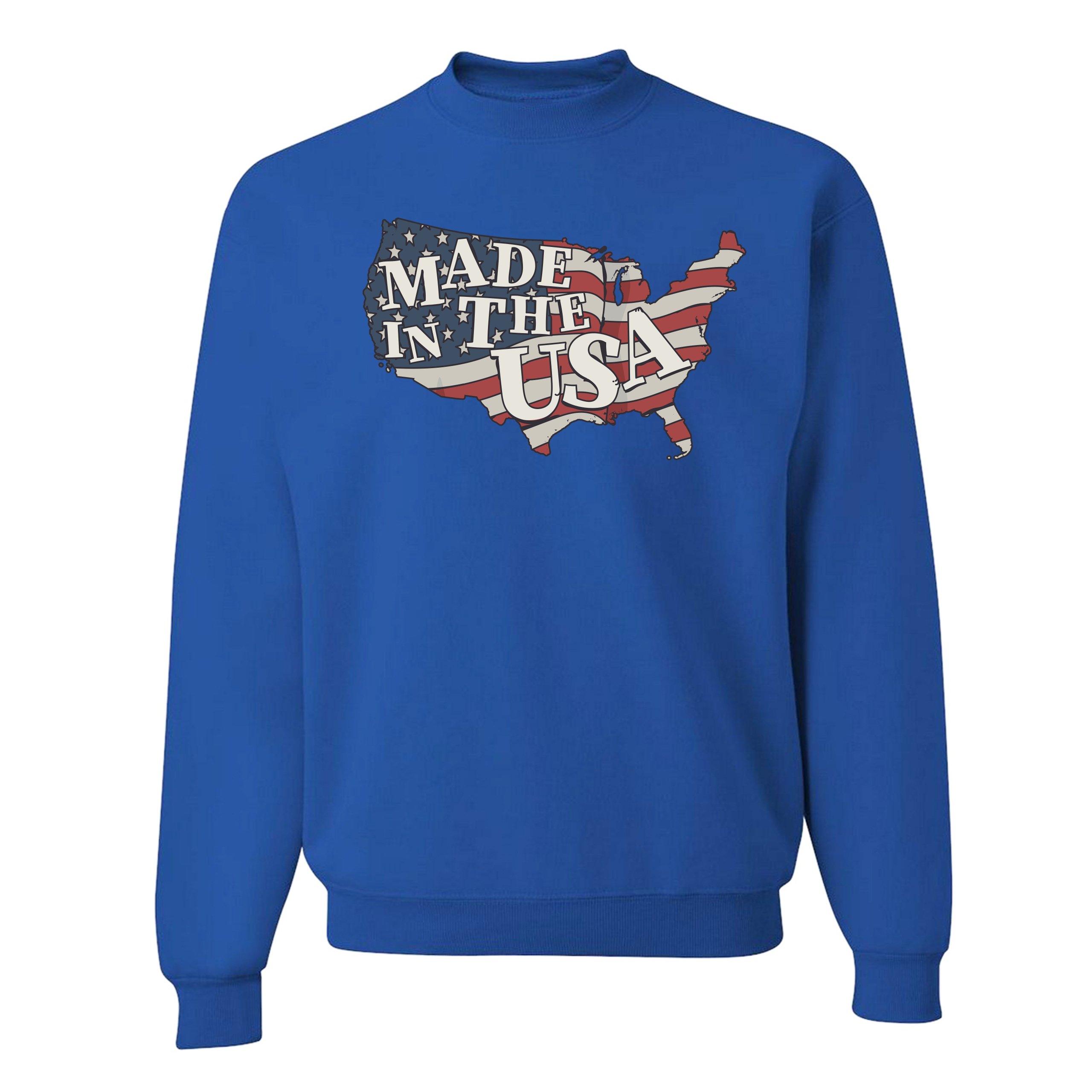 Made in the USA Sweatshirt American Flag Independence Day 4th of July Crewneck - Picture 33 of 36