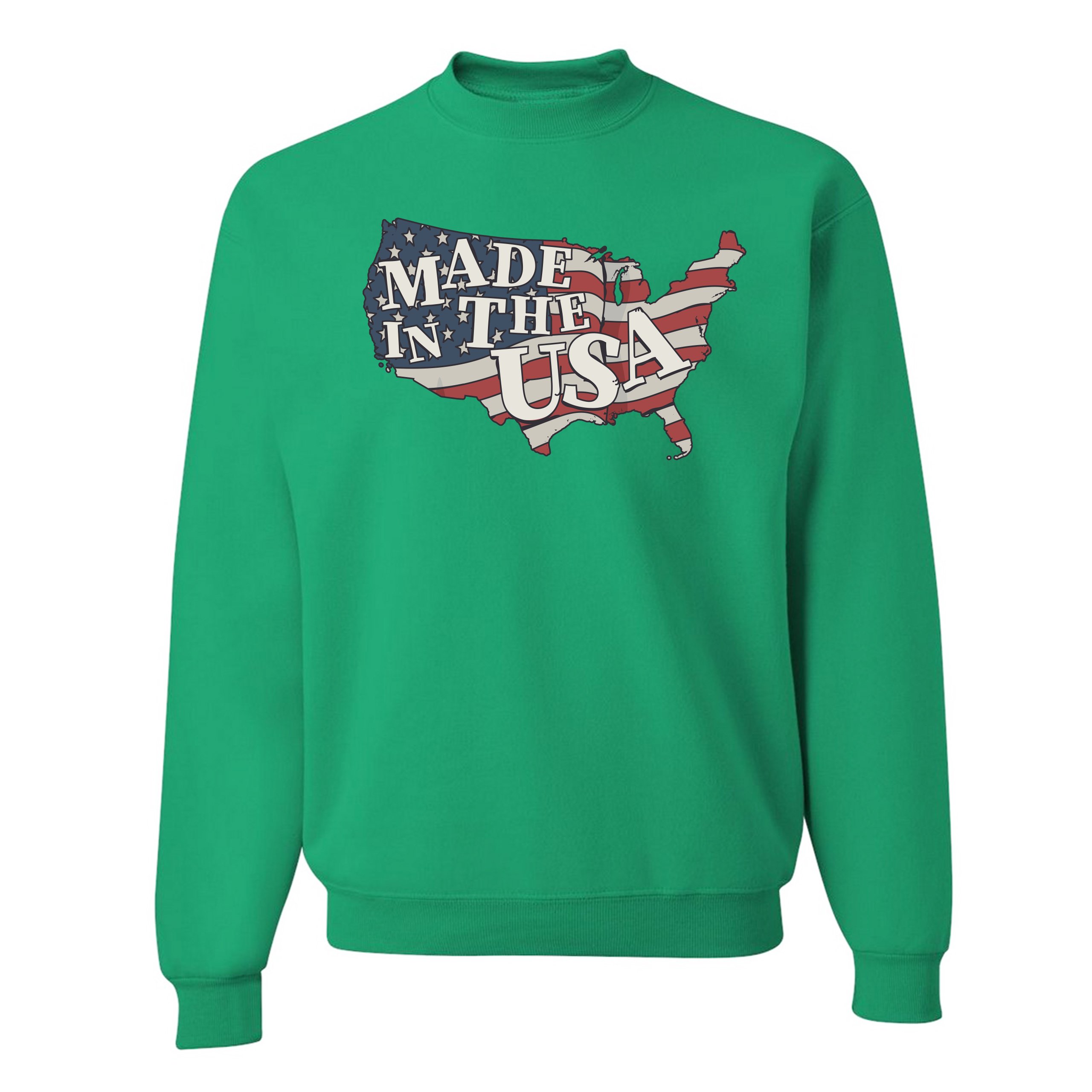 Made in the USA Sweatshirt American Flag Independence Day 4th of July Crewneck - Picture 28 of 36