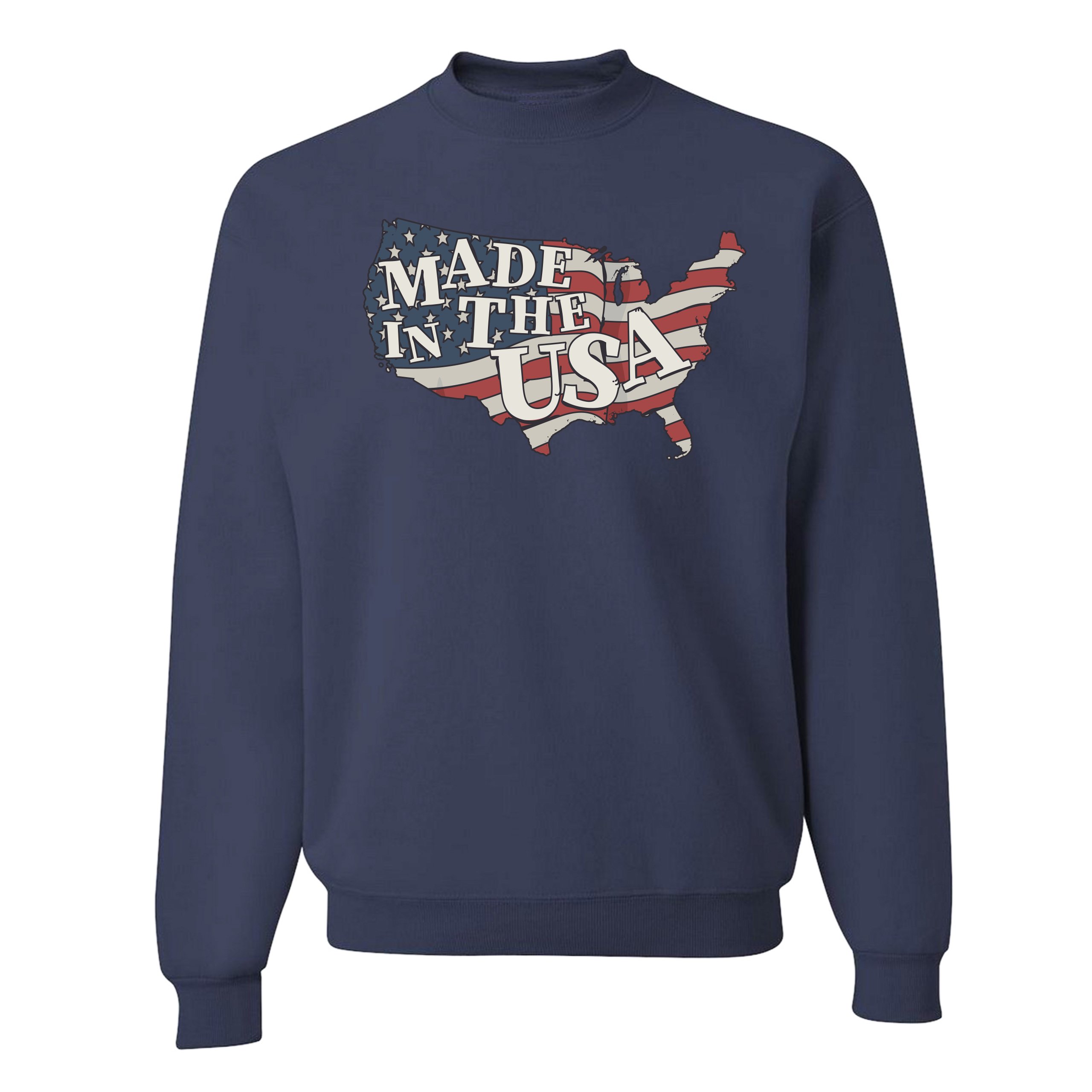 Made in the USA Sweatshirt American Flag Independence Day 4th of July Crewneck - Picture 23 of 36