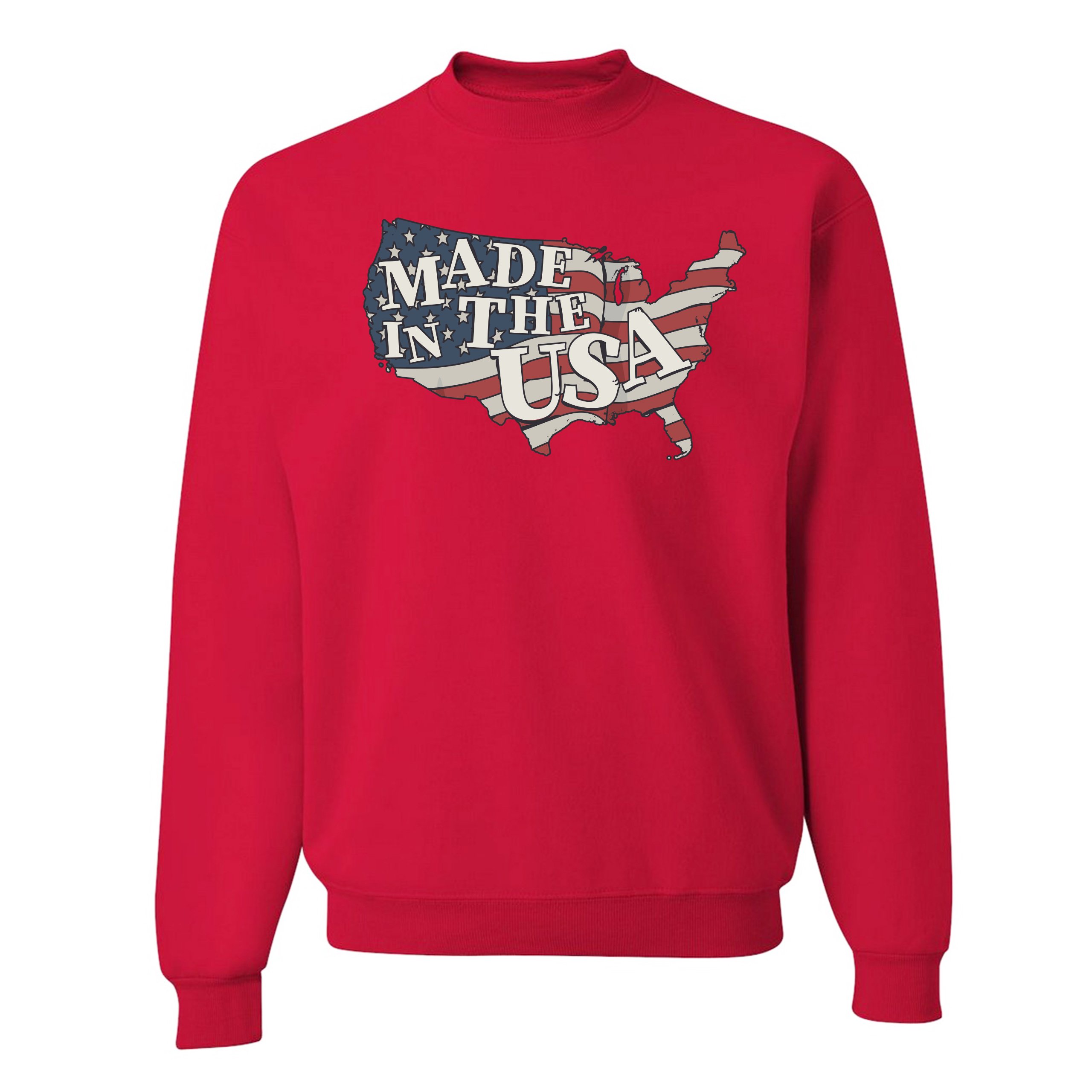 Made in the USA Sweatshirt American Flag Independence Day 4th of July Crewneck - Picture 13 of 36