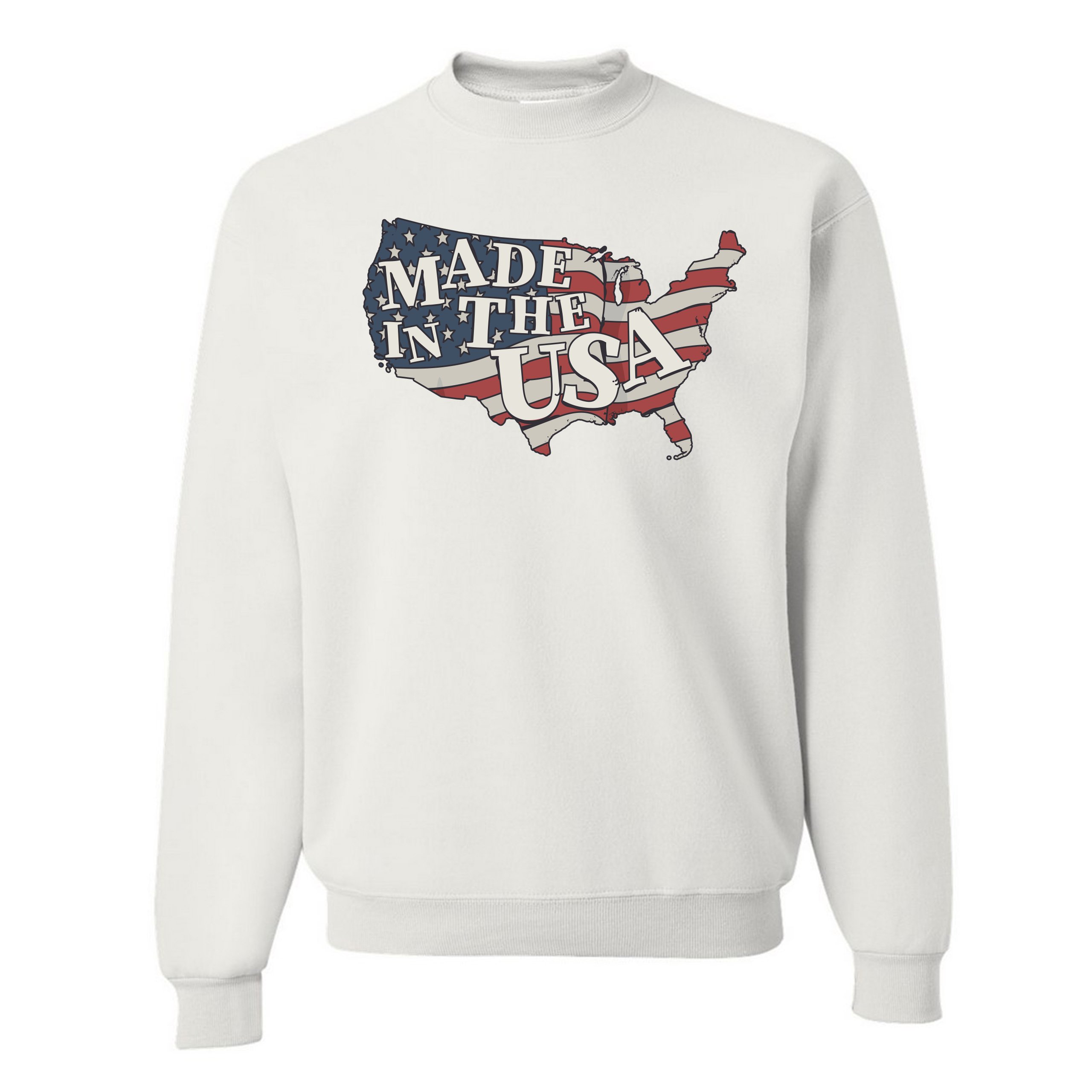 Made in the USA Sweatshirt American Flag Independence Day 4th of July Crewneck - Picture 18 of 36