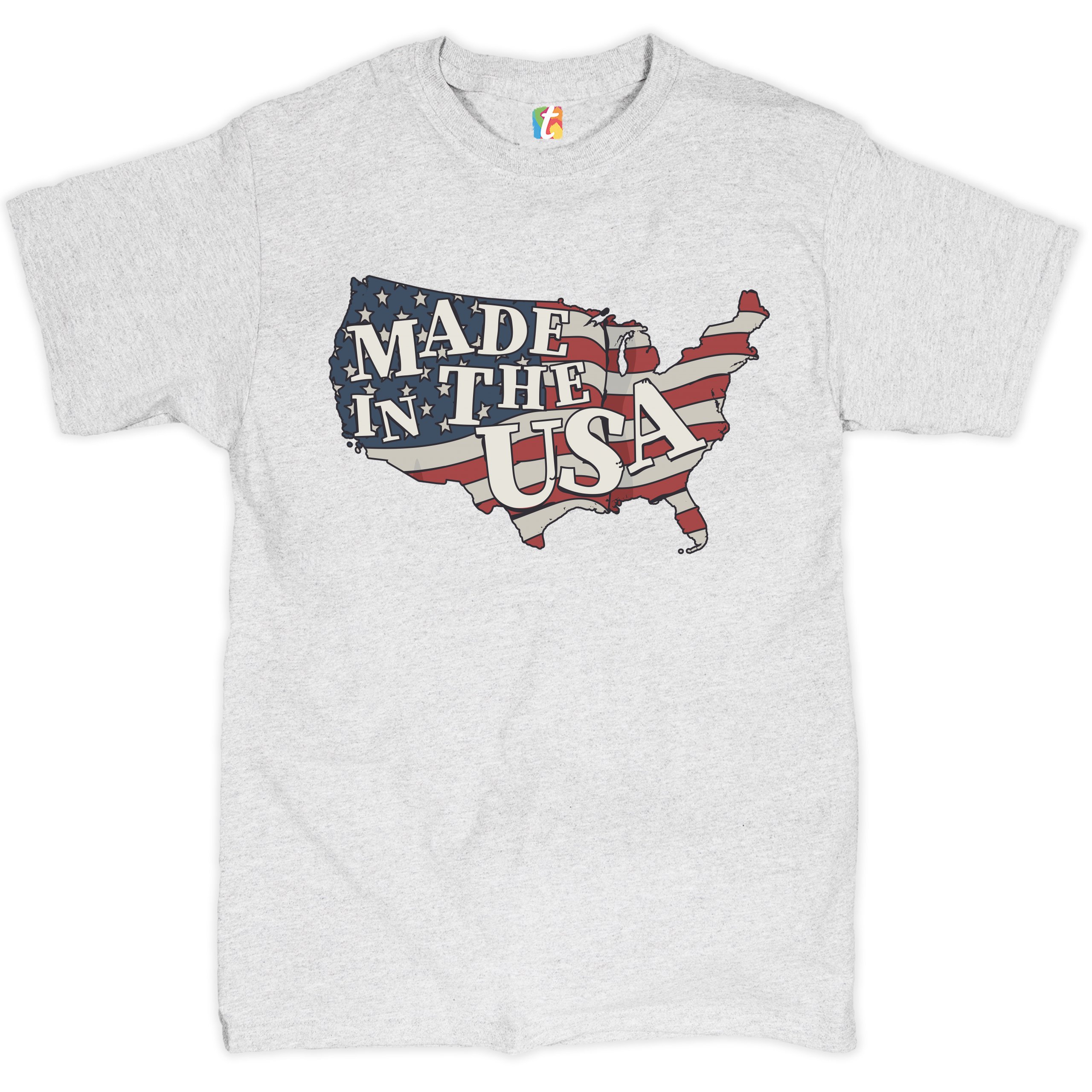 Made in the USA T-shirt American Flag Independence Day 4th of July Men's Tee - Picture 34 of 61