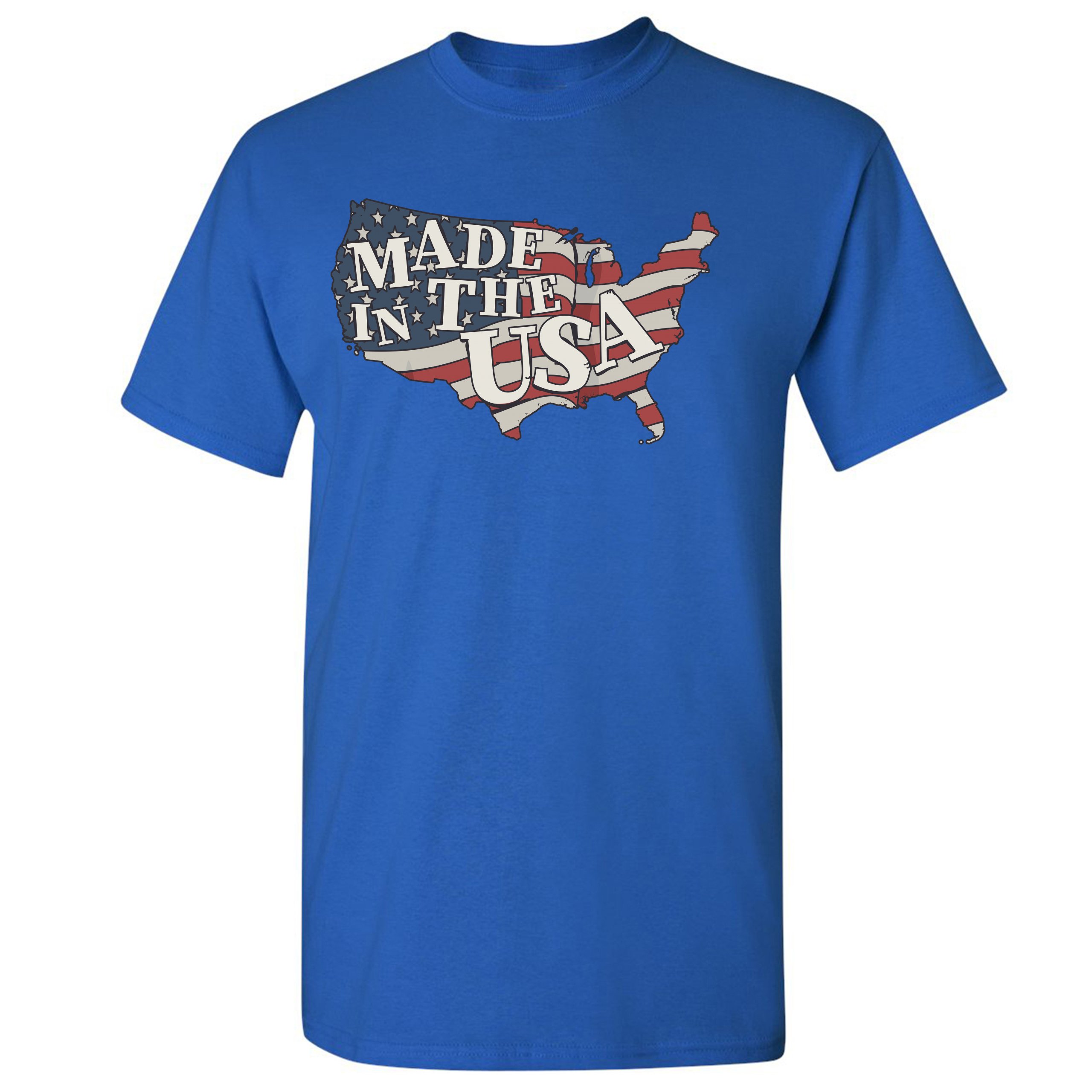 Made in the USA T-shirt American Flag Independence Day 4th of July Men's Tee - Picture 55 of 61