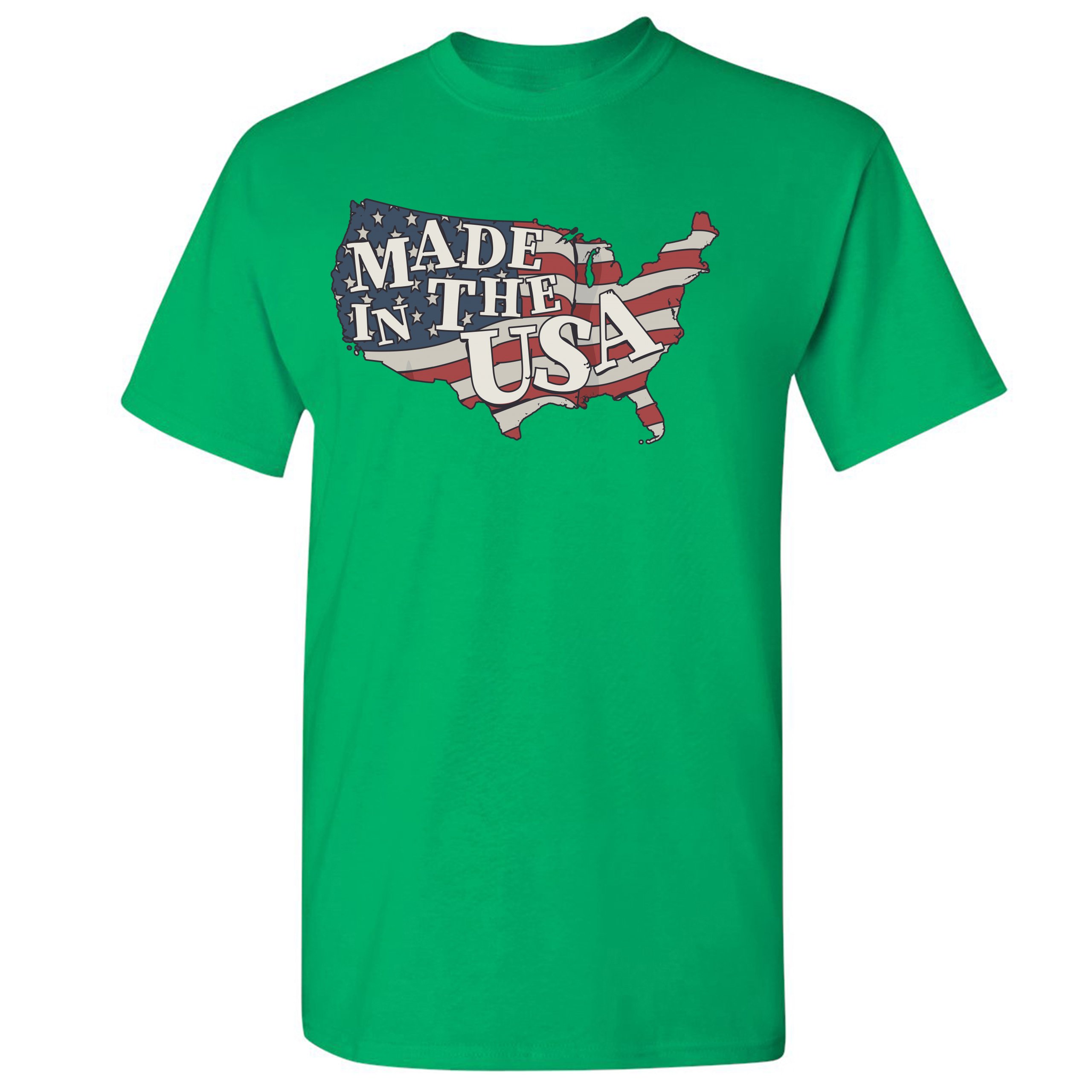 Made in the USA T-shirt American Flag Independence Day 4th of July Men's Tee - Picture 31 of 61