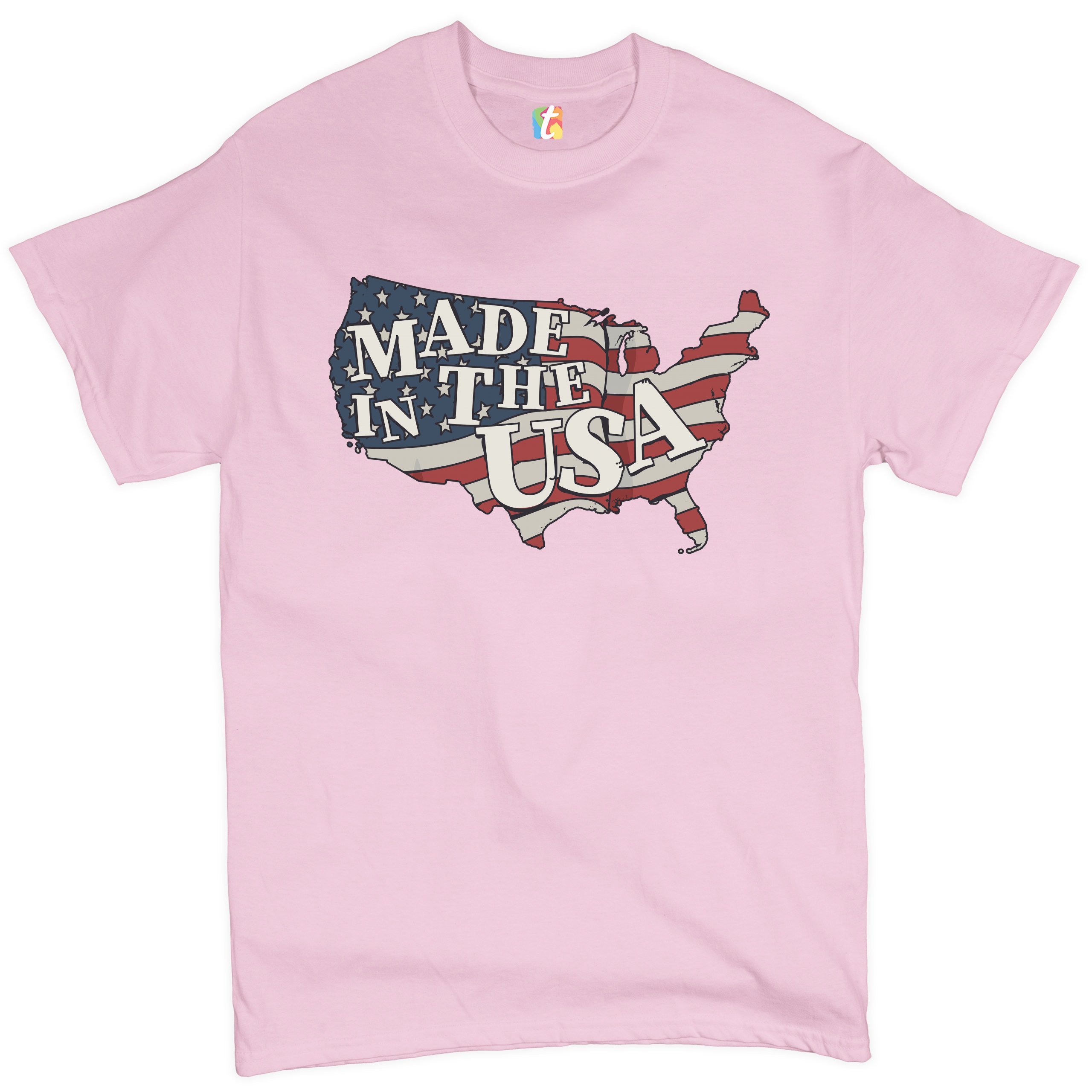 Made in the USA T-shirt American Flag Independence Day 4th of July Men's Tee - Picture 46 of 61