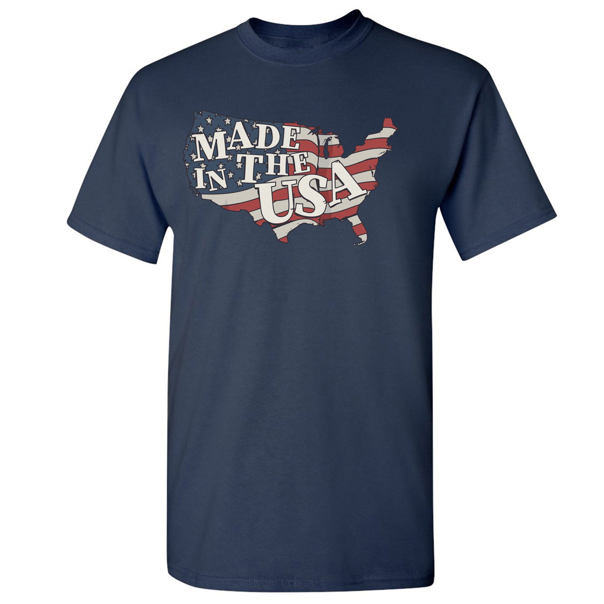 Made in the USA T-shirt American Flag Independence Day 4th of July Men's Tee - Picture 27 of 61
