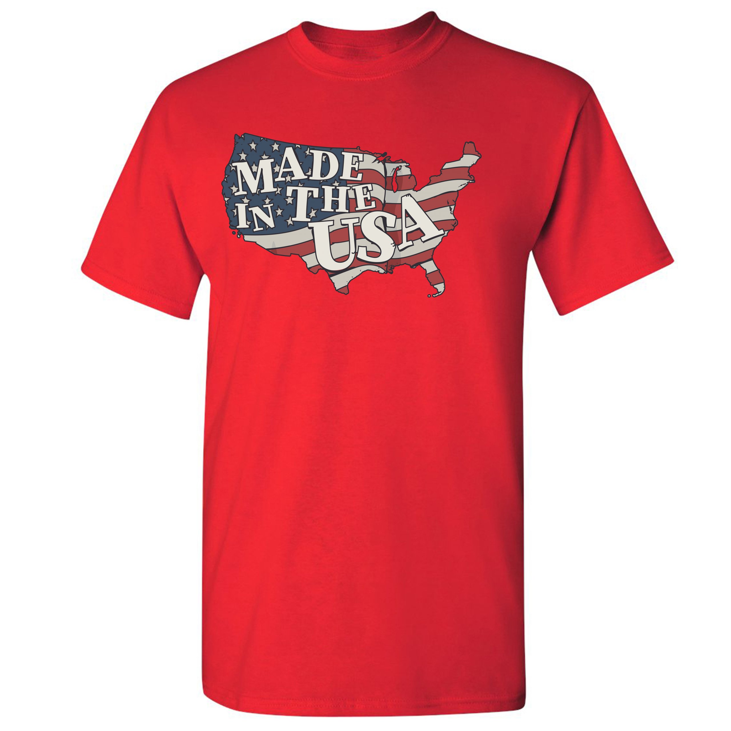 Made in the USA T-shirt American Flag Independence Day 4th of July Men's Tee - Picture 19 of 61