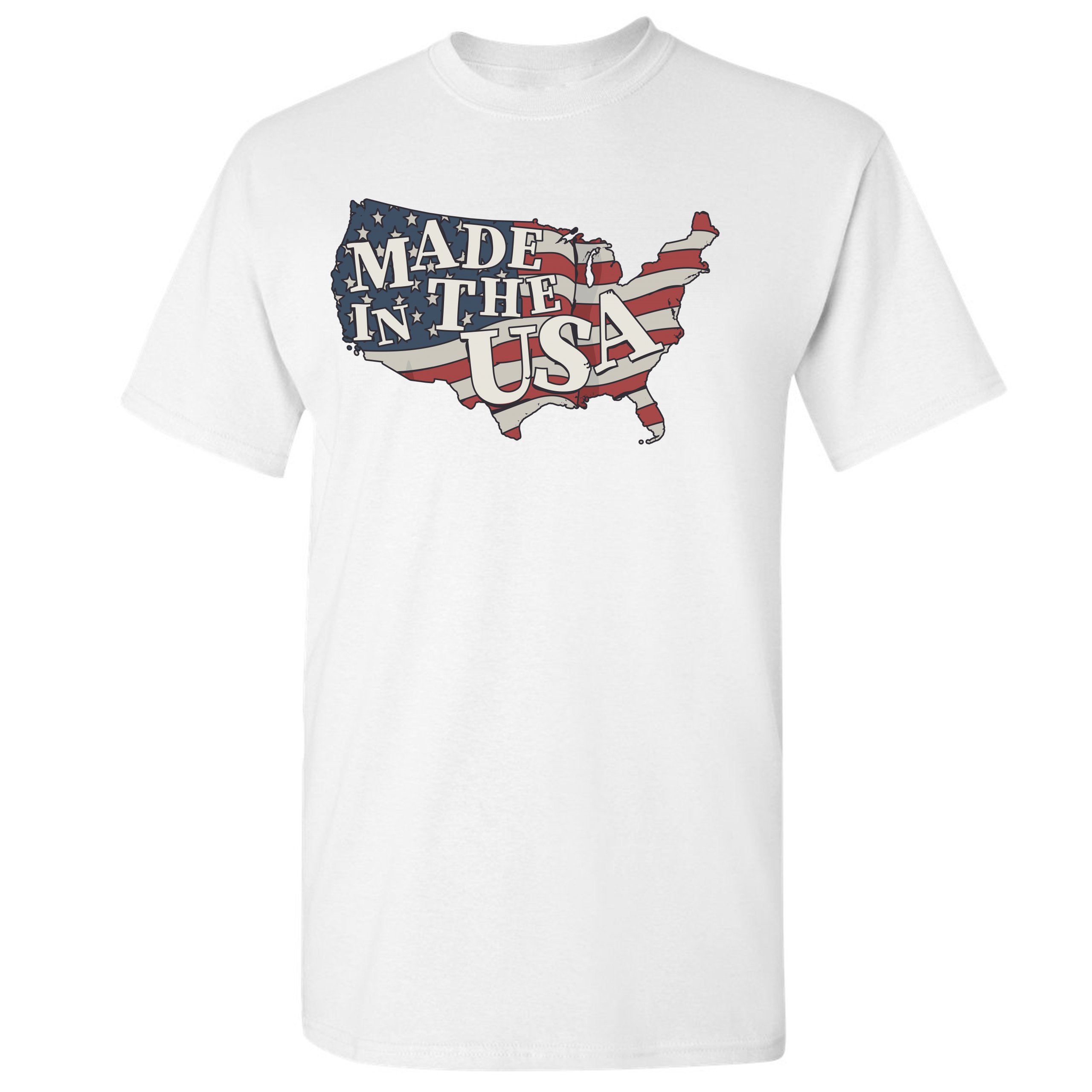 Made in the USA T-shirt American Flag Independence Day 4th of July Men's Tee - Picture 23 of 61
