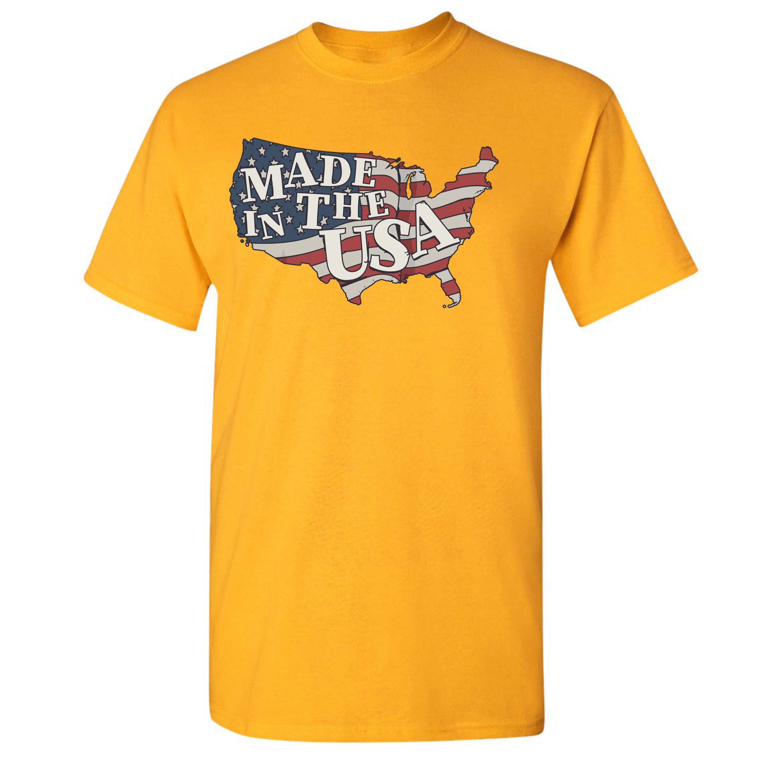 Made in the USA T-shirt American Flag Independence Day 4th of July Men's Tee - Picture 59 of 61