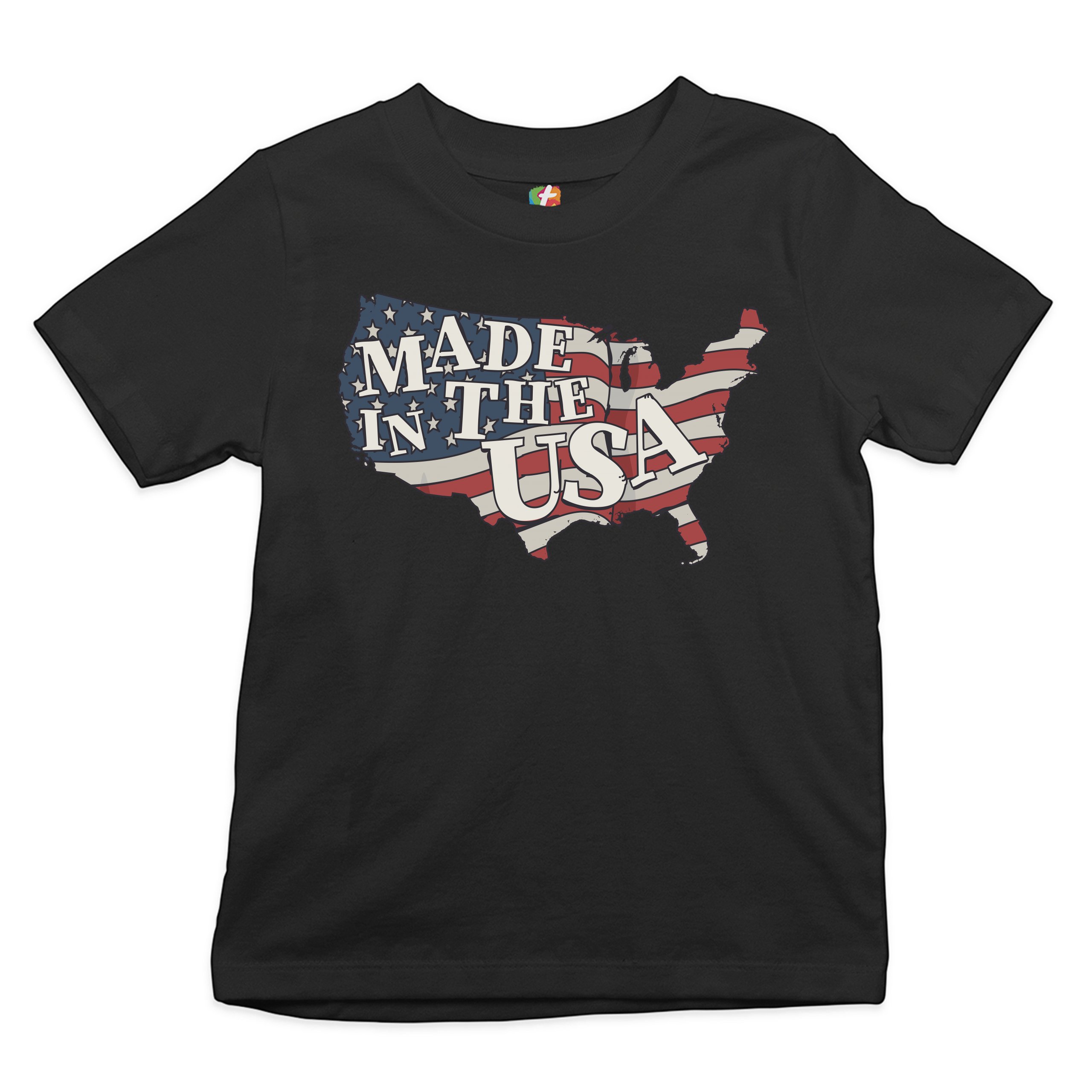Camiseta Juvenil Hecha en los EE. UU. Bandera Americana Día de la Independencia 4 de Julio Niños - Imagen 2 de 29