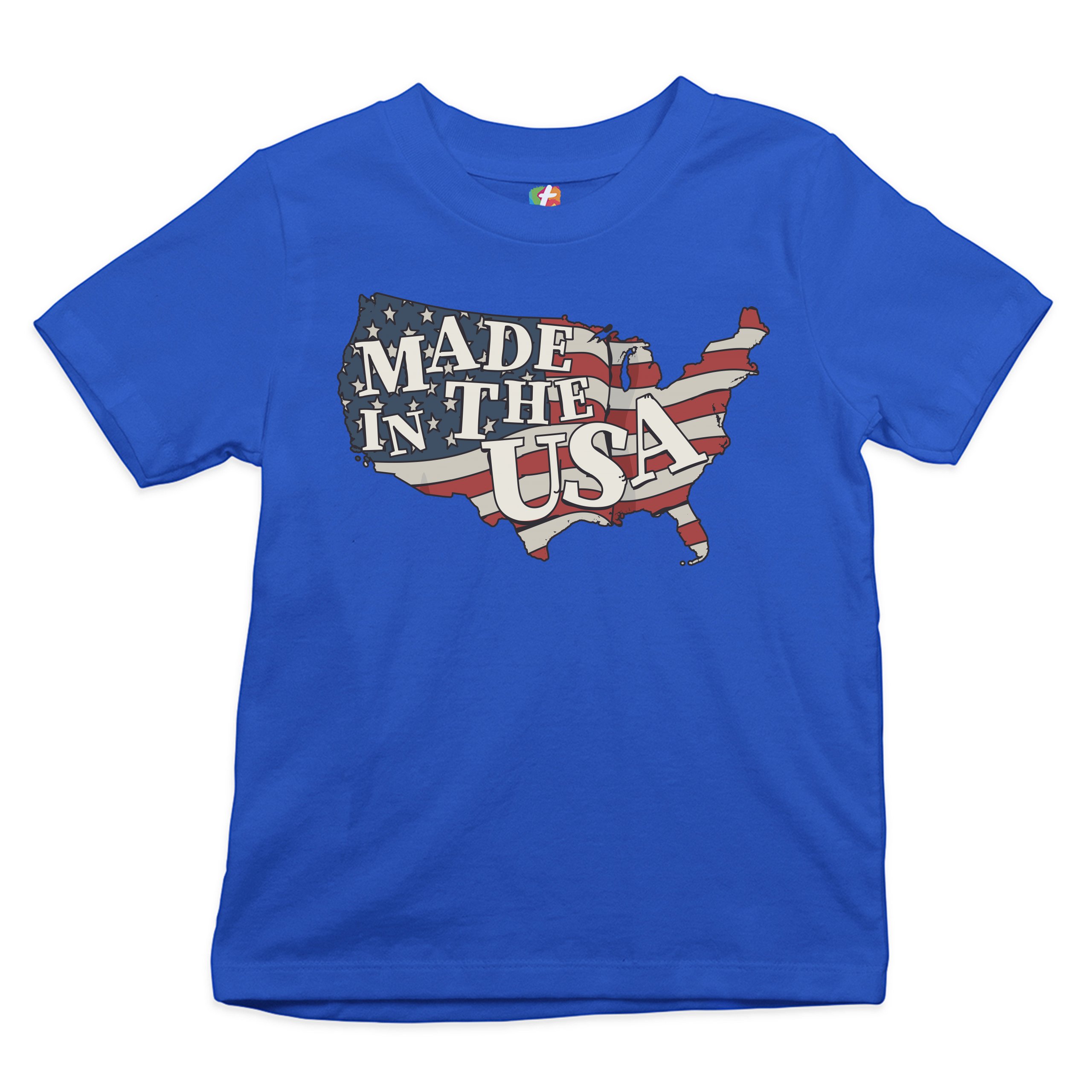 Camiseta Juvenil Hecha en los EE. UU. Bandera Americana Día de la Independencia 4 de Julio Niños - Imagen 22 de 29