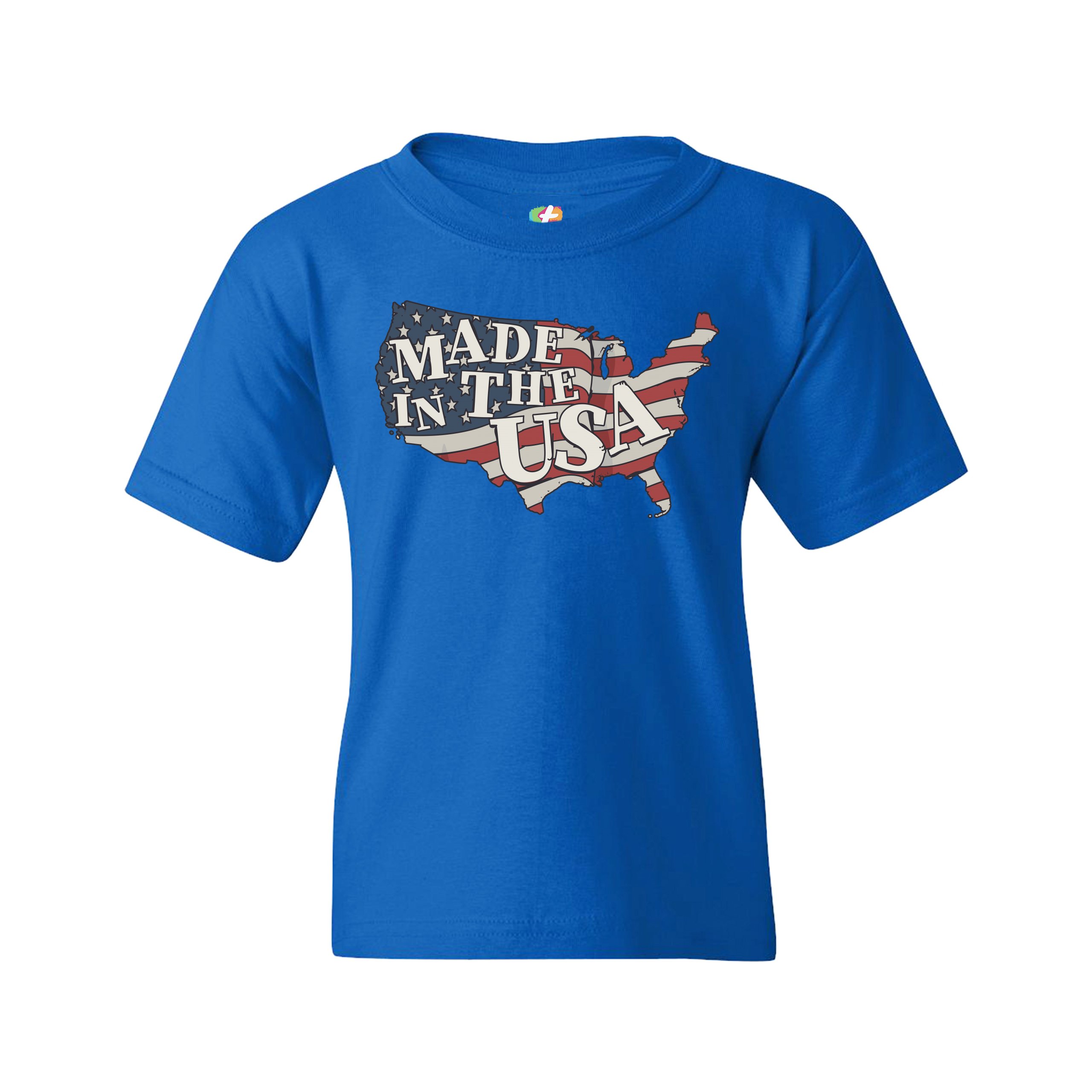 Camiseta Juvenil Hecha en los EE. UU. Bandera Americana Día de la Independencia 4 de Julio Niños - Imagen 23 de 29