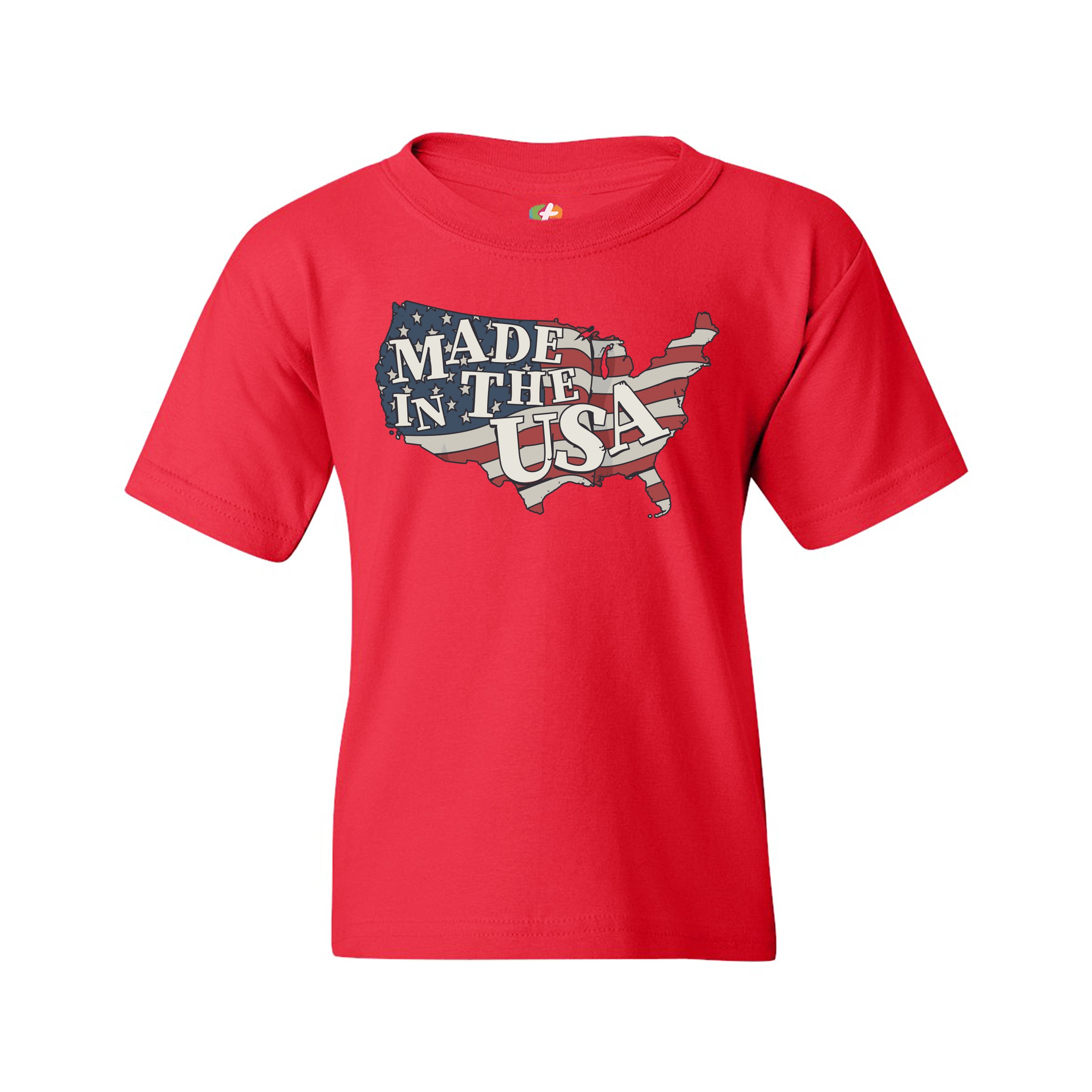 Camiseta Juvenil Hecha en los EE. UU. Bandera Americana Día de la Independencia 4 de Julio Niños - Imagen 11 de 29