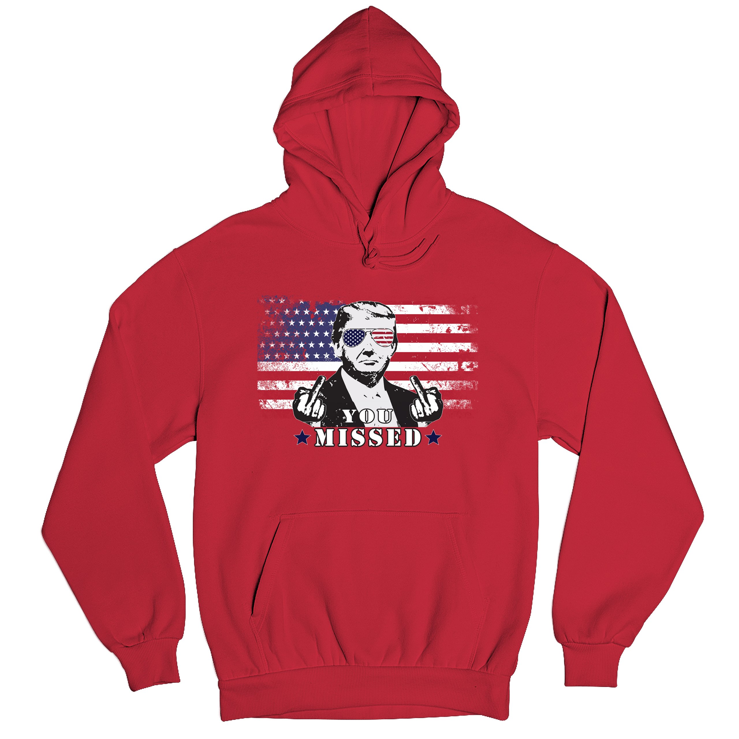 Donald Trump You Missed Sweatshirt 2024 President Vote Red