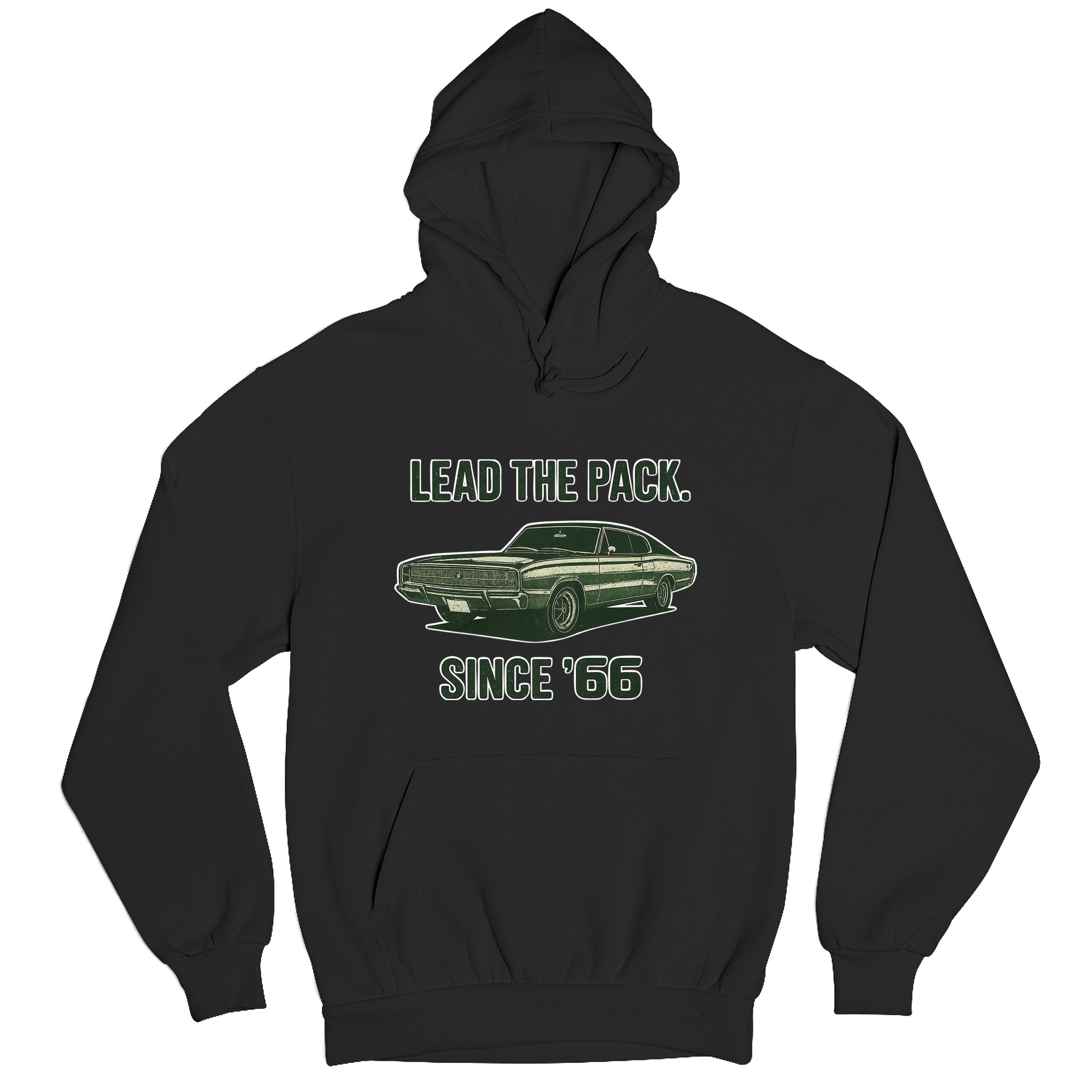 Lead The Pack Since 66 Unisex Hoodie Classic Muscle Car Vintage 1966 - Picture 6 of 57