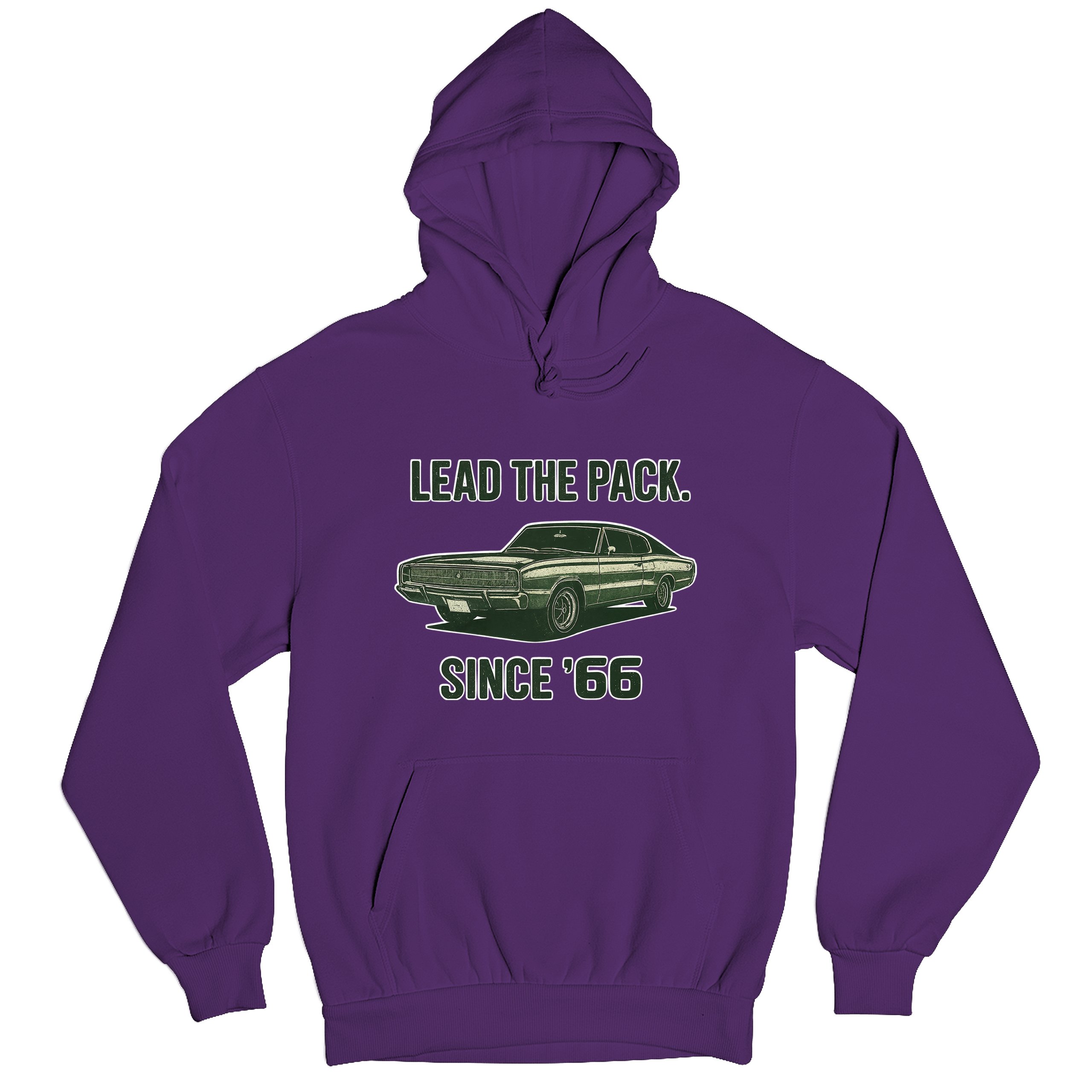 Lead The Pack Since 66 Unisex Hoodie Classic Muscle Car Vintage 1966 - Picture 27 of 57