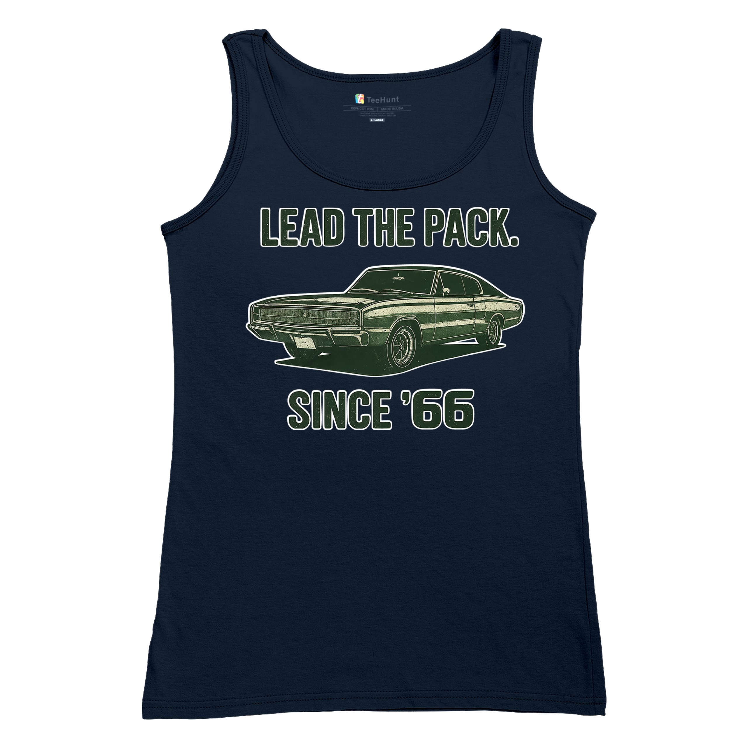 Lead The Pack Since 66 Women's Tank Top Classic Muscle Car Vintage 1966 - Picture 27 of 36