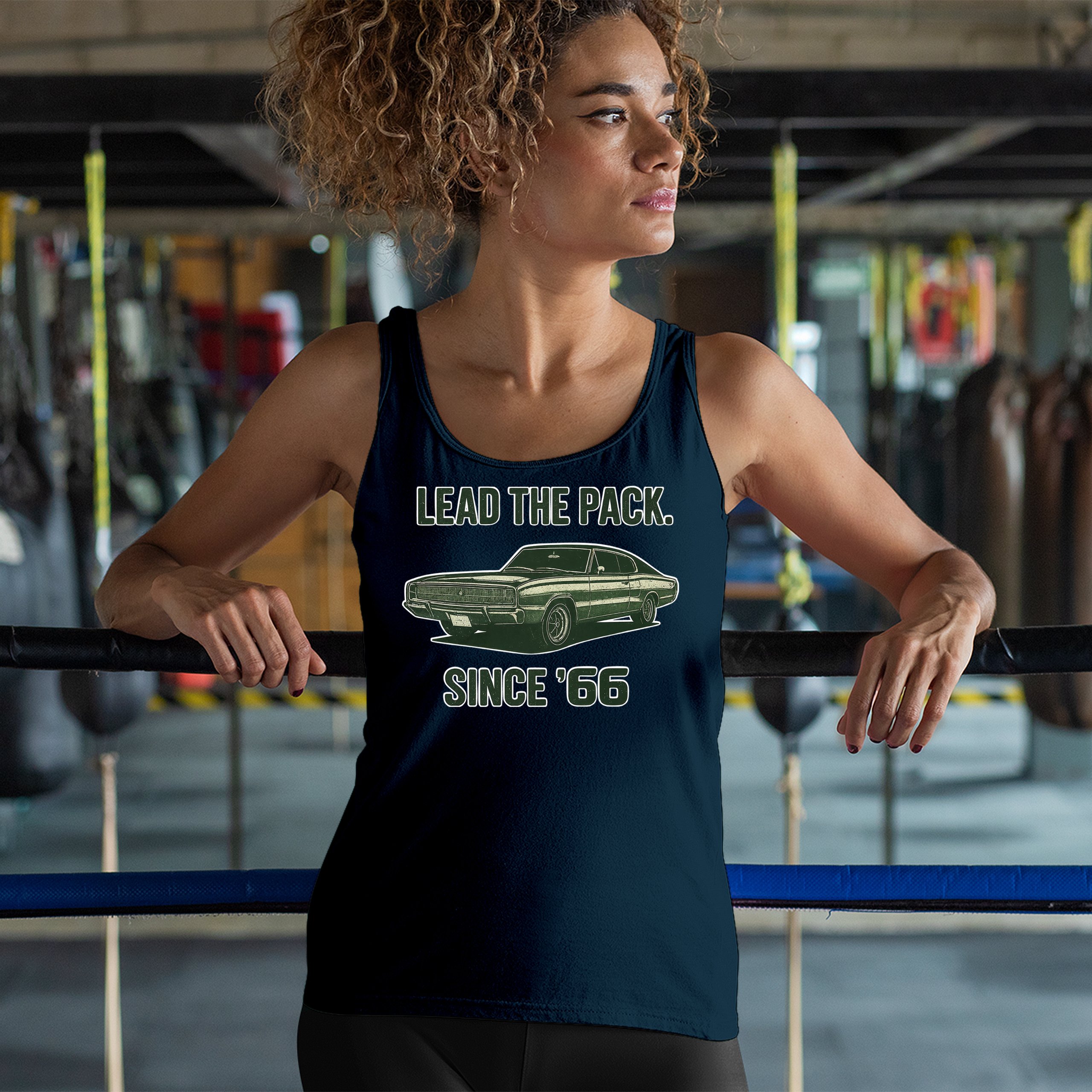 Lead The Pack Since 66 Women's Tank Top Classic Muscle Car Vintage 1966 - Picture 26 of 36