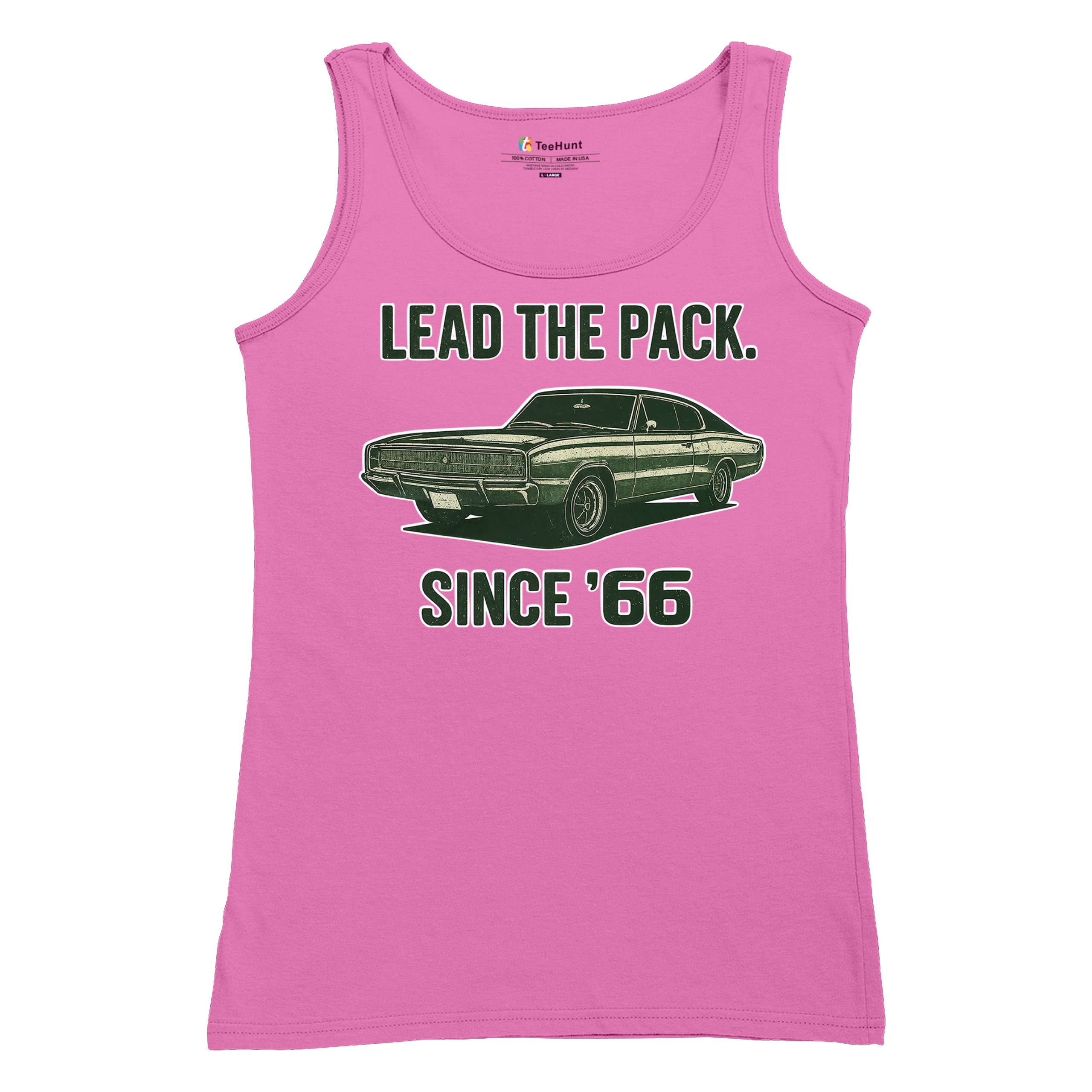 Lead The Pack Since 66 Women's Tank Top Classic Muscle Car Vintage 1966 - Picture 34 of 36