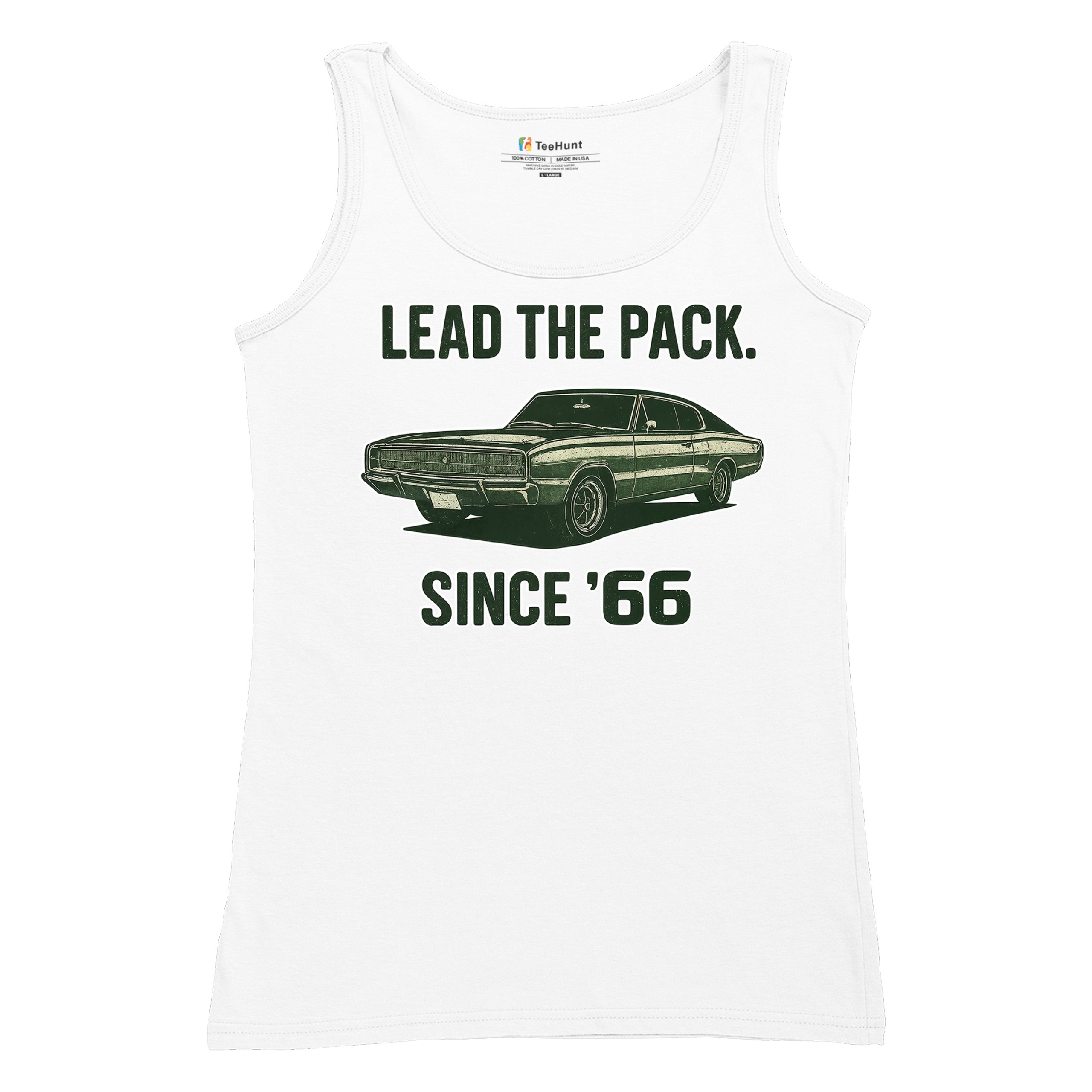 Lead The Pack Since 66 Women's Tank Top Classic Muscle Car Vintage 1966 - Picture 20 of 36