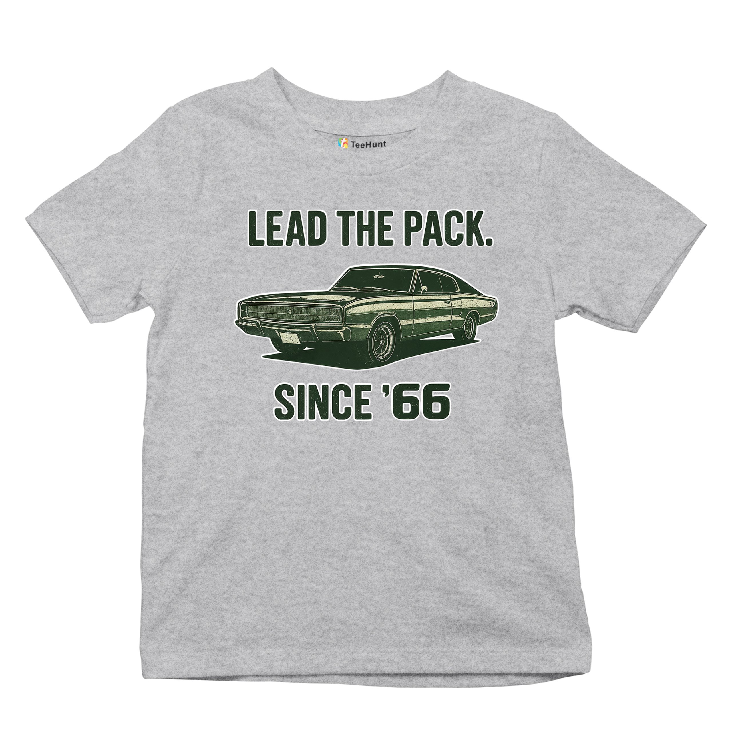 Lead The Pack Since 66 Youth T-shirt Classic Muscle Car Vintage 1966 Kids - Picture 13 of 50